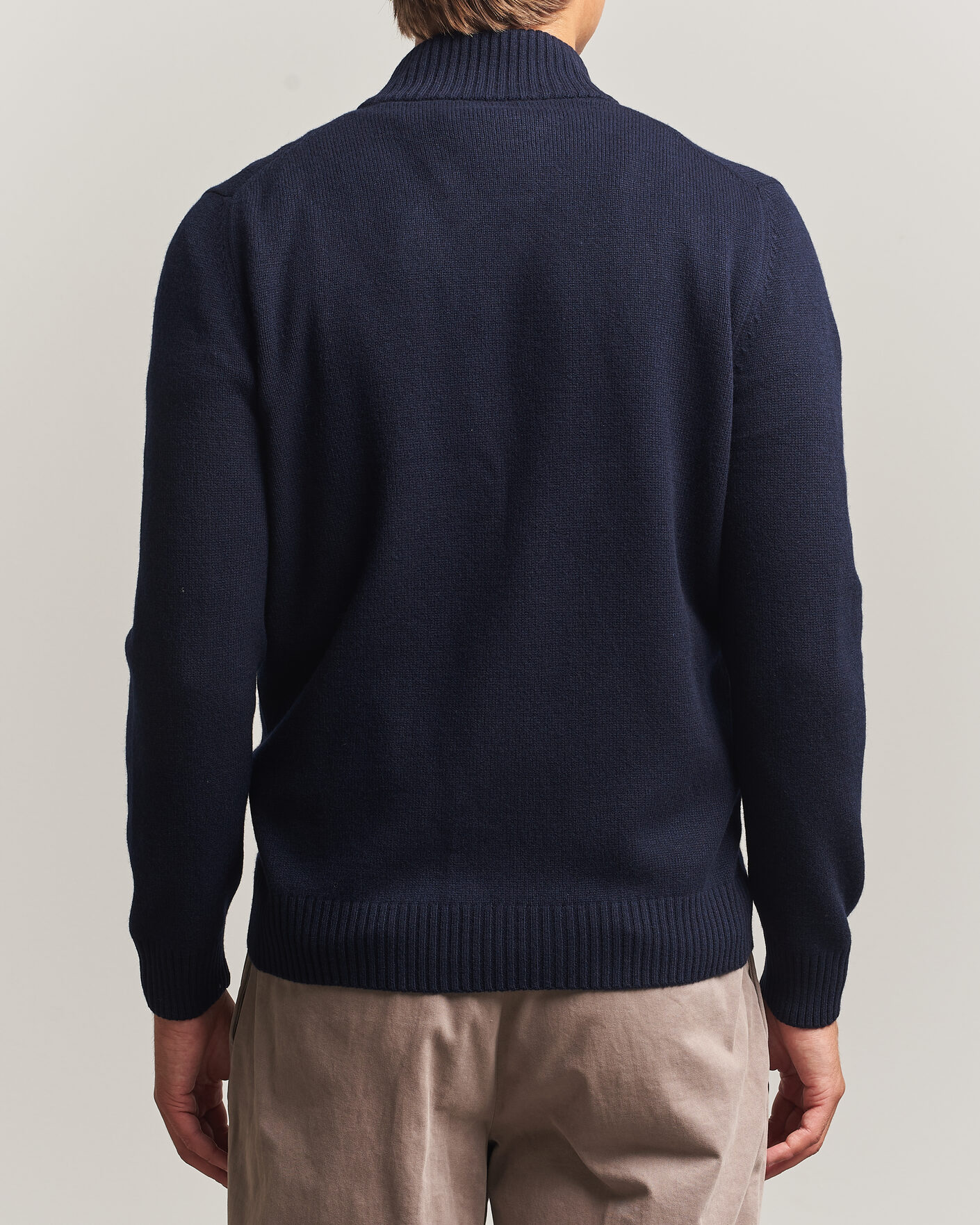 Men | Sweaters & Knitwear | Gran Sasso | Wool/Cashmere Full Zip Navy