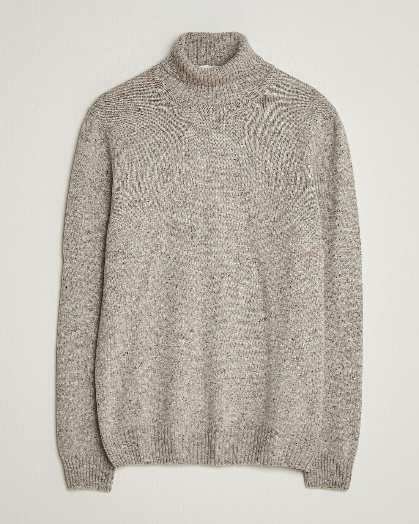 Men | Sweaters & Knitwear | Gran Sasso | Wool/Cashmere Donegal Rollneck Beige