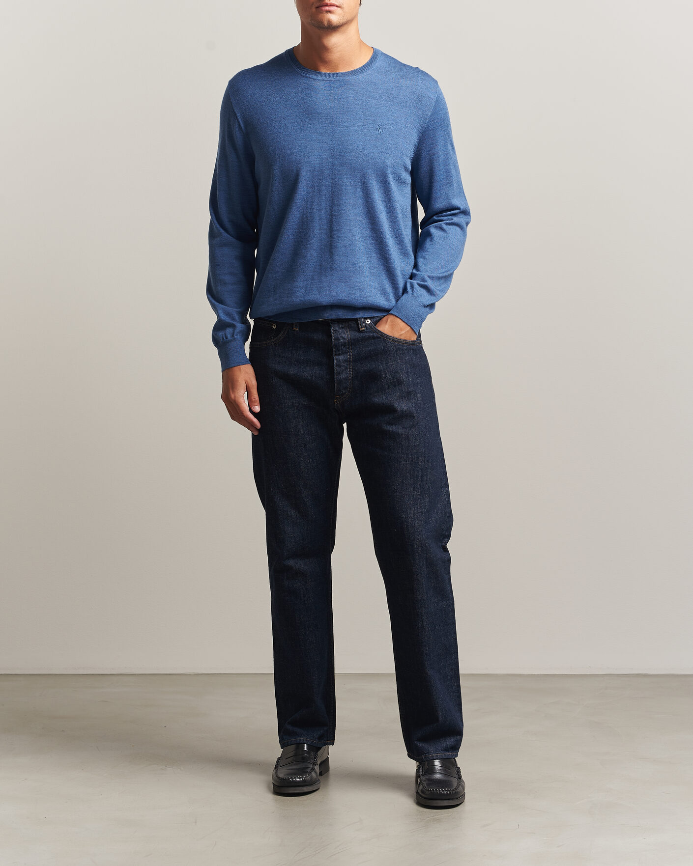Men | Sweaters & Knitwear | Polo Ralph Lauren | Long Sleeve Pullover Clarity Blue