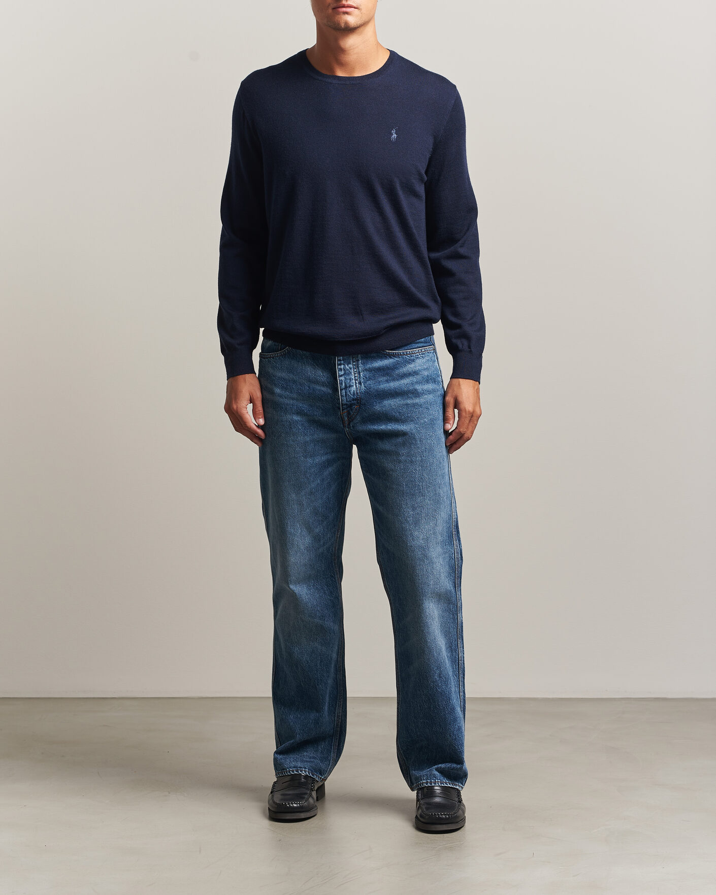 Men | Sweaters & Knitwear | Polo Ralph Lauren | Long Sleeve Pullover Hunter Navy