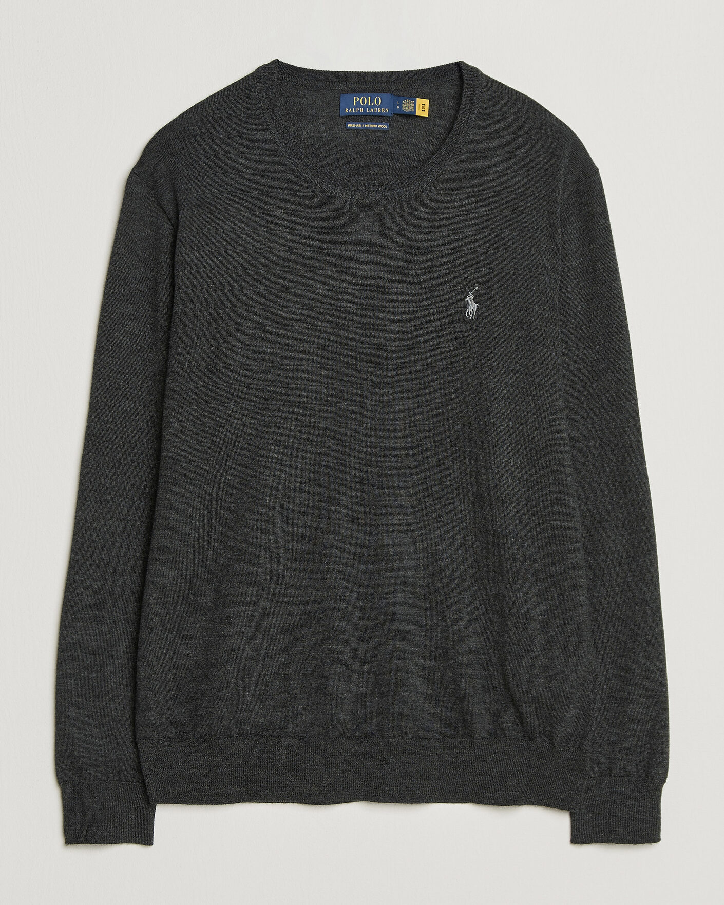 Men | Sweaters & Knitwear | Polo Ralph Lauren | Long Sleeve Pullover Dark Granite