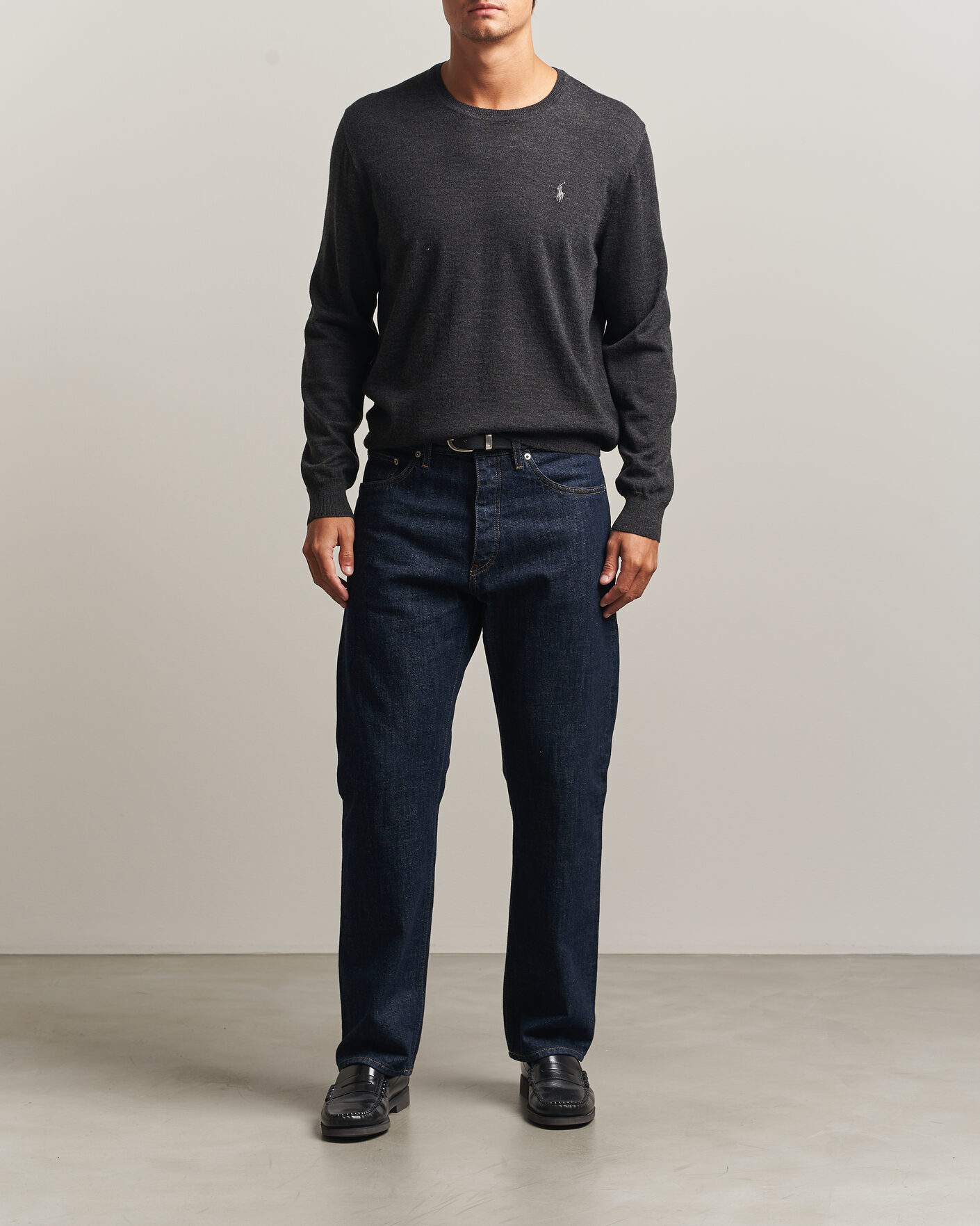 Men | Sweaters & Knitwear | Polo Ralph Lauren | Long Sleeve Pullover Dark Granite