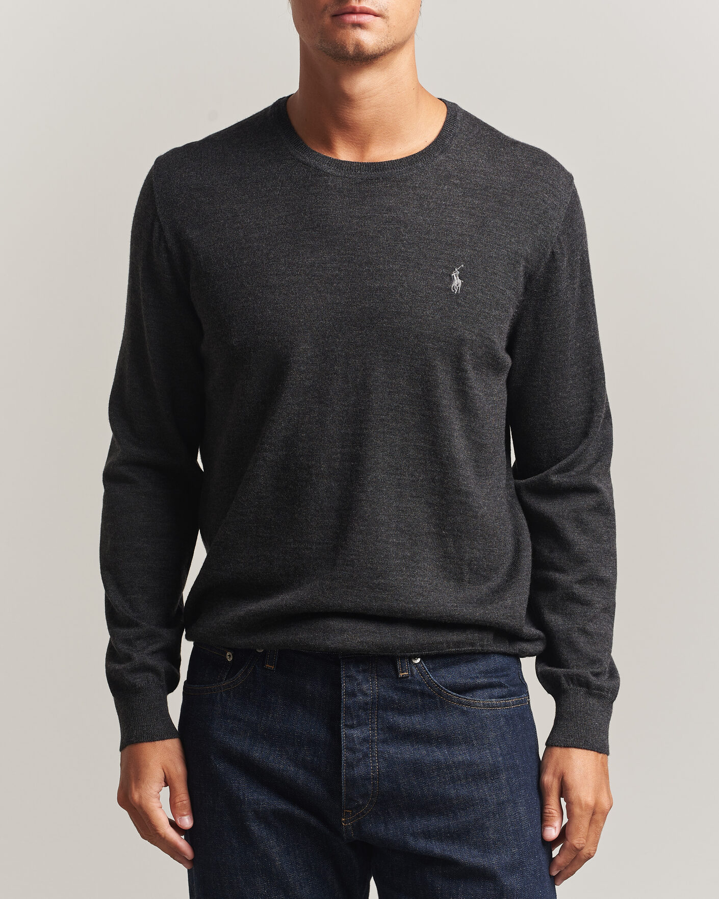 Men | Sweaters & Knitwear | Polo Ralph Lauren | Long Sleeve Pullover Dark Granite
