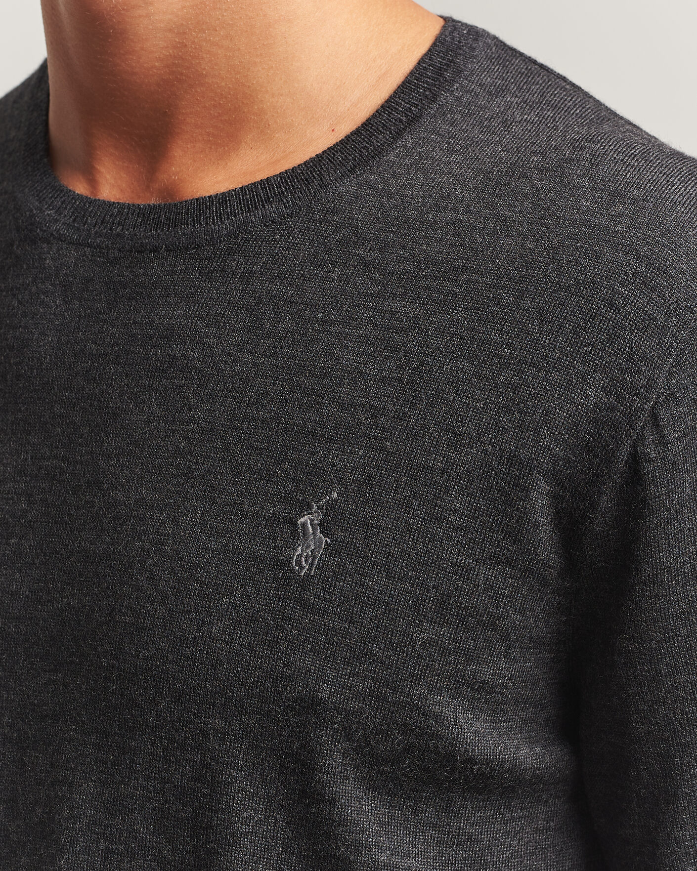 Men | Sweaters & Knitwear | Polo Ralph Lauren | Long Sleeve Pullover Dark Granite