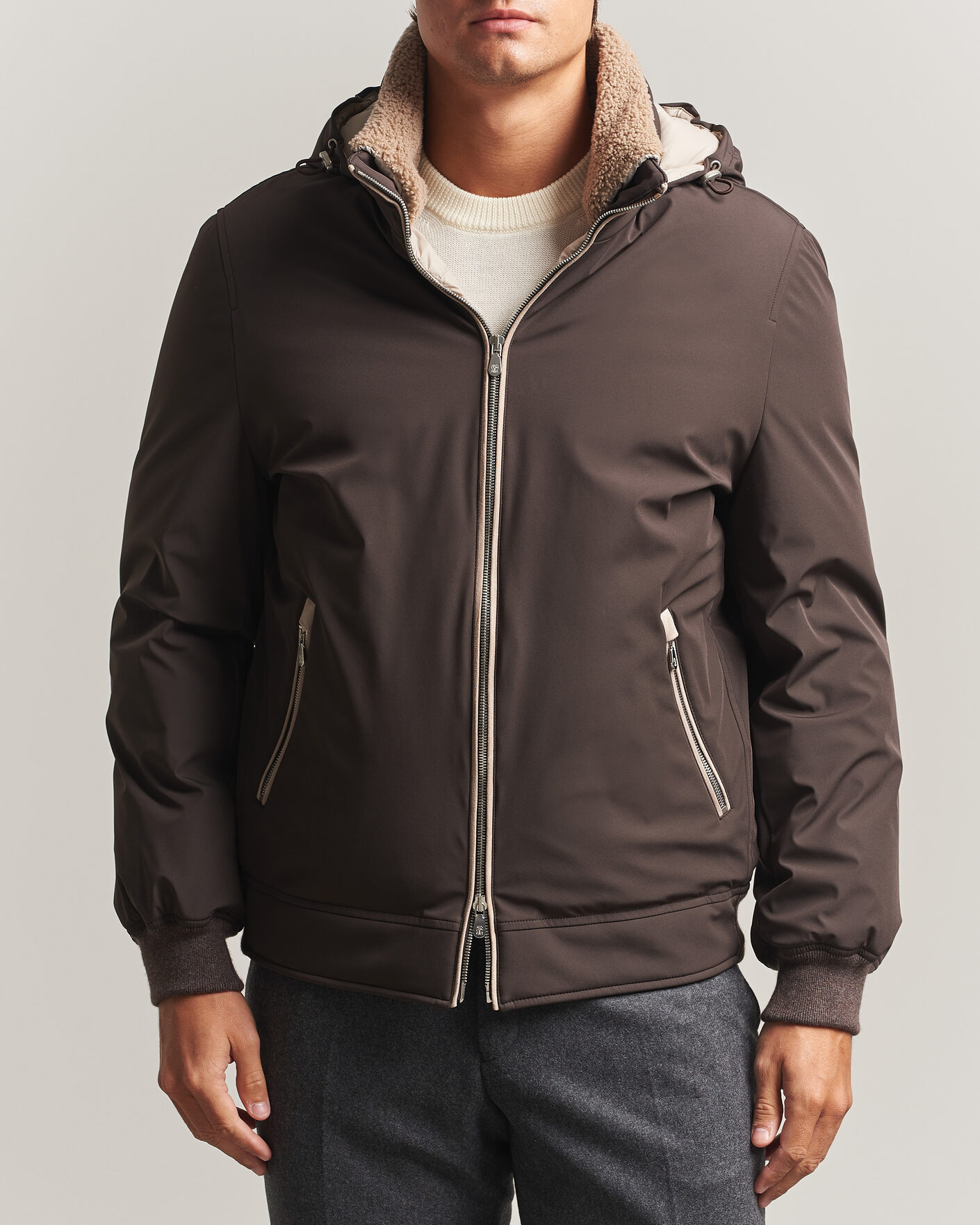Men | Coats & Jackets | Brunello Cucinelli | Padded Jacket Dark Brown