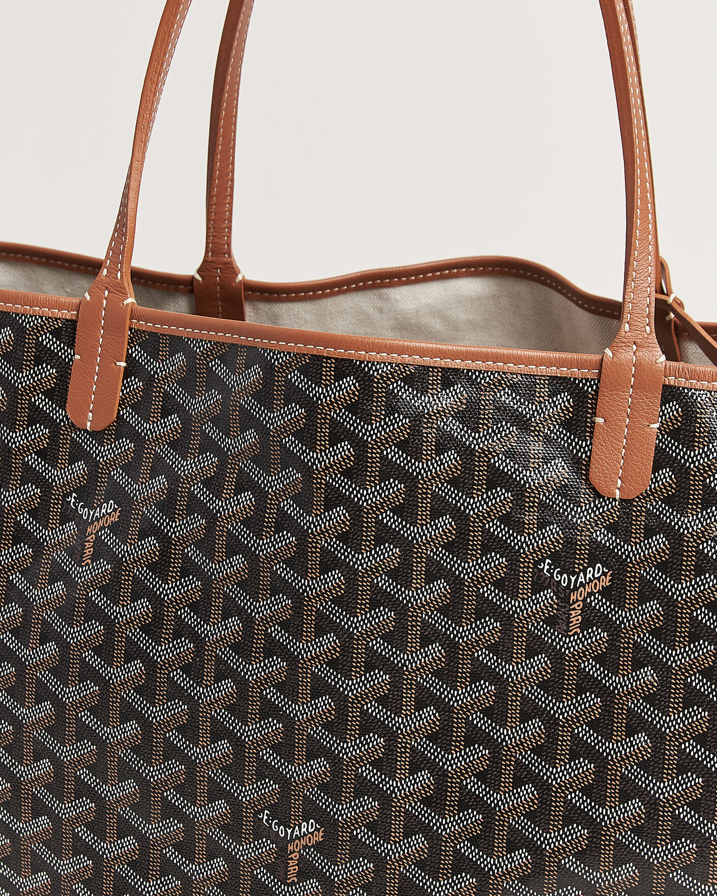 Men | Pre-Owned & Vintage Bags | Goyard Pre-Owned | Saint Louis GM Coated Canvas Tote Bag Black