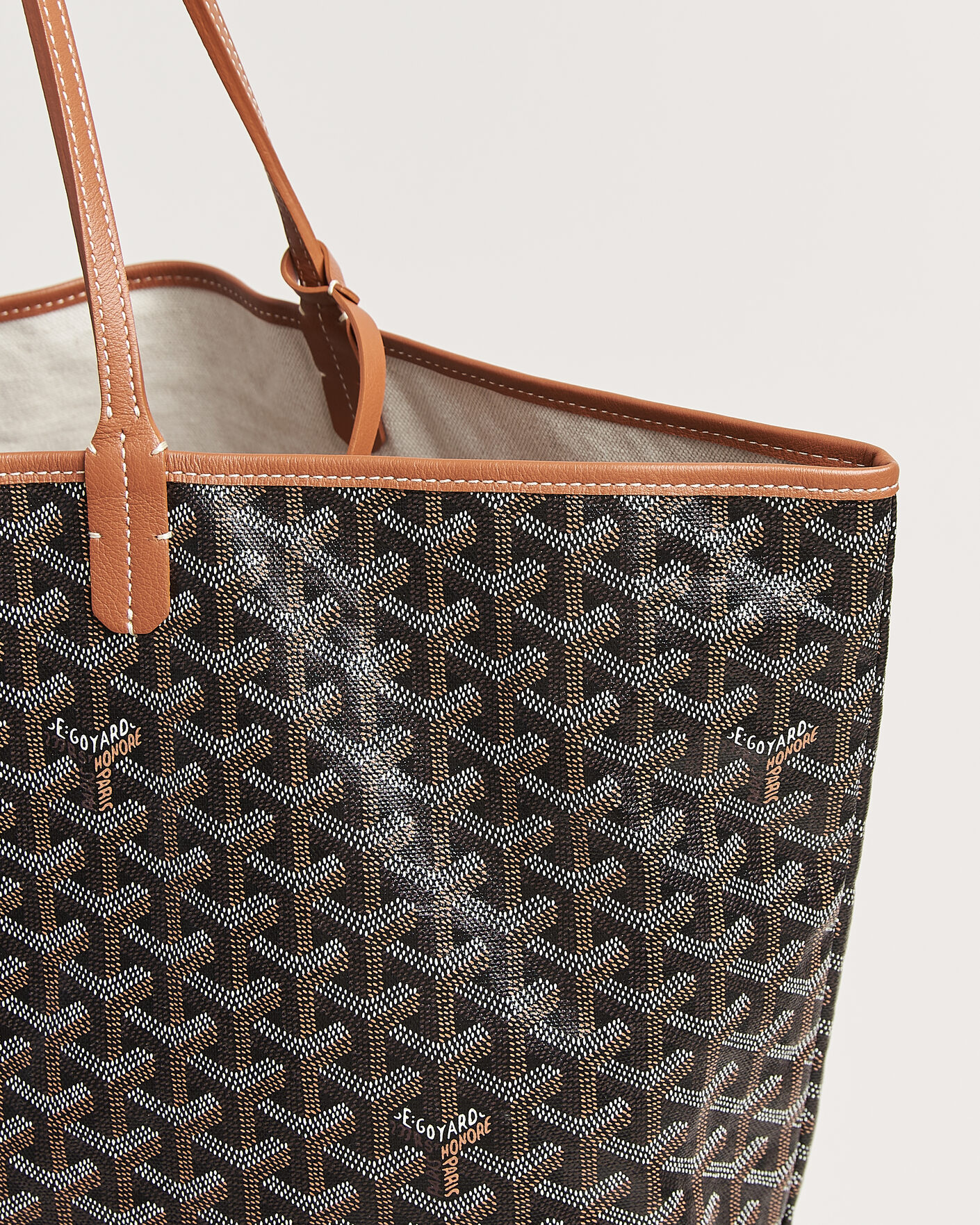 Men | Pre-Owned & Vintage Bags | Goyard Pre-Owned | Saint Louis GM Coated Canvas Tote Bag Black