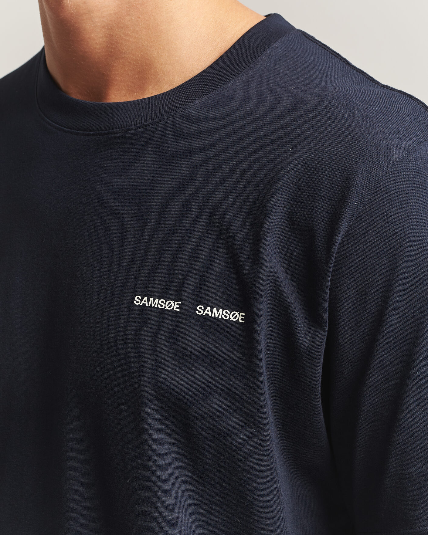Men | T-Shirts | Samsøe Samsøe | Thomas Cotton T-Shirt Salute Navy