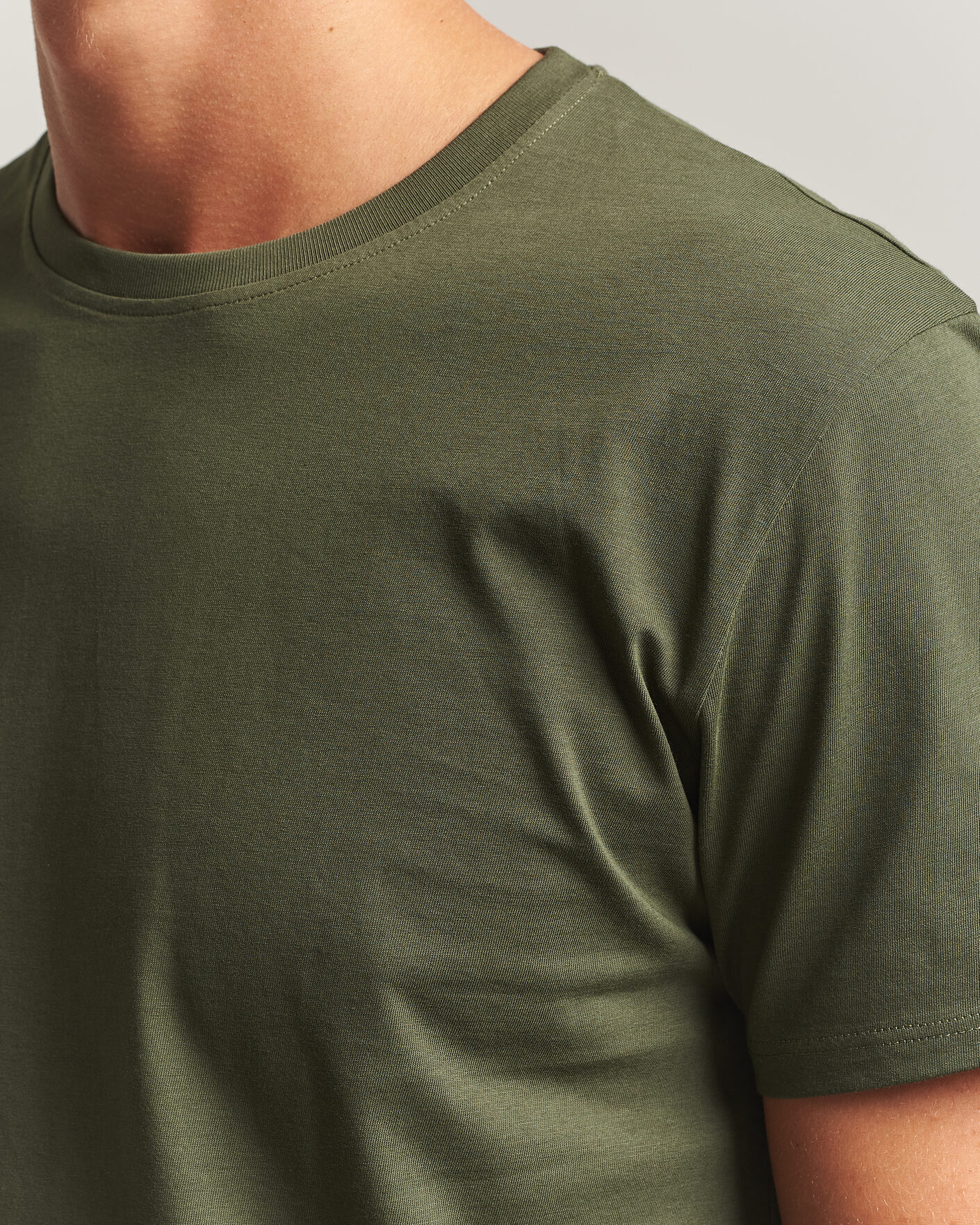 Men | T-Shirts | Samsøe Samsøe | Kronos Cotton T-Shirt Forest Night