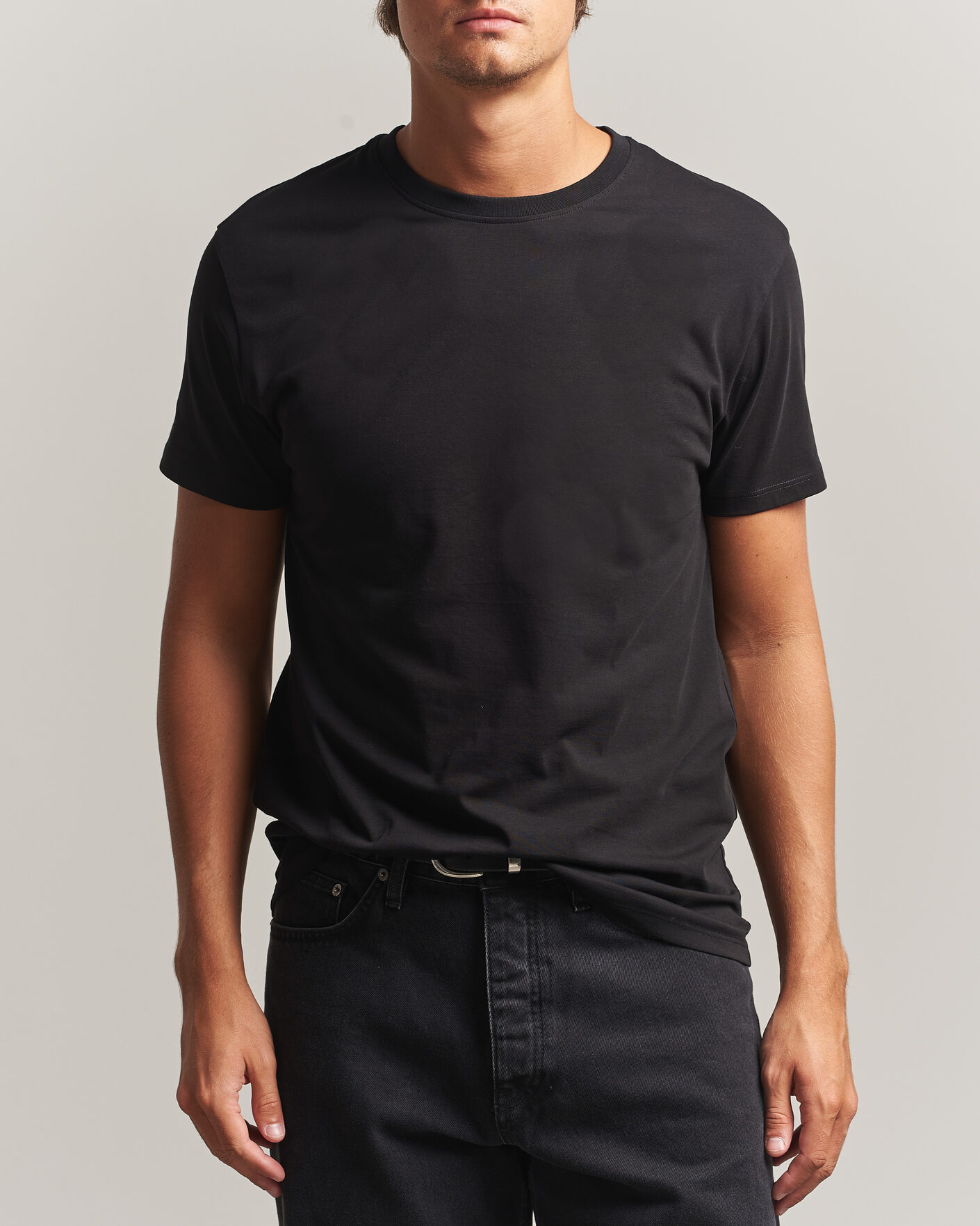 Men | T-Shirts | Samsøe Samsøe | Kronos Cotton T-Shirt Black