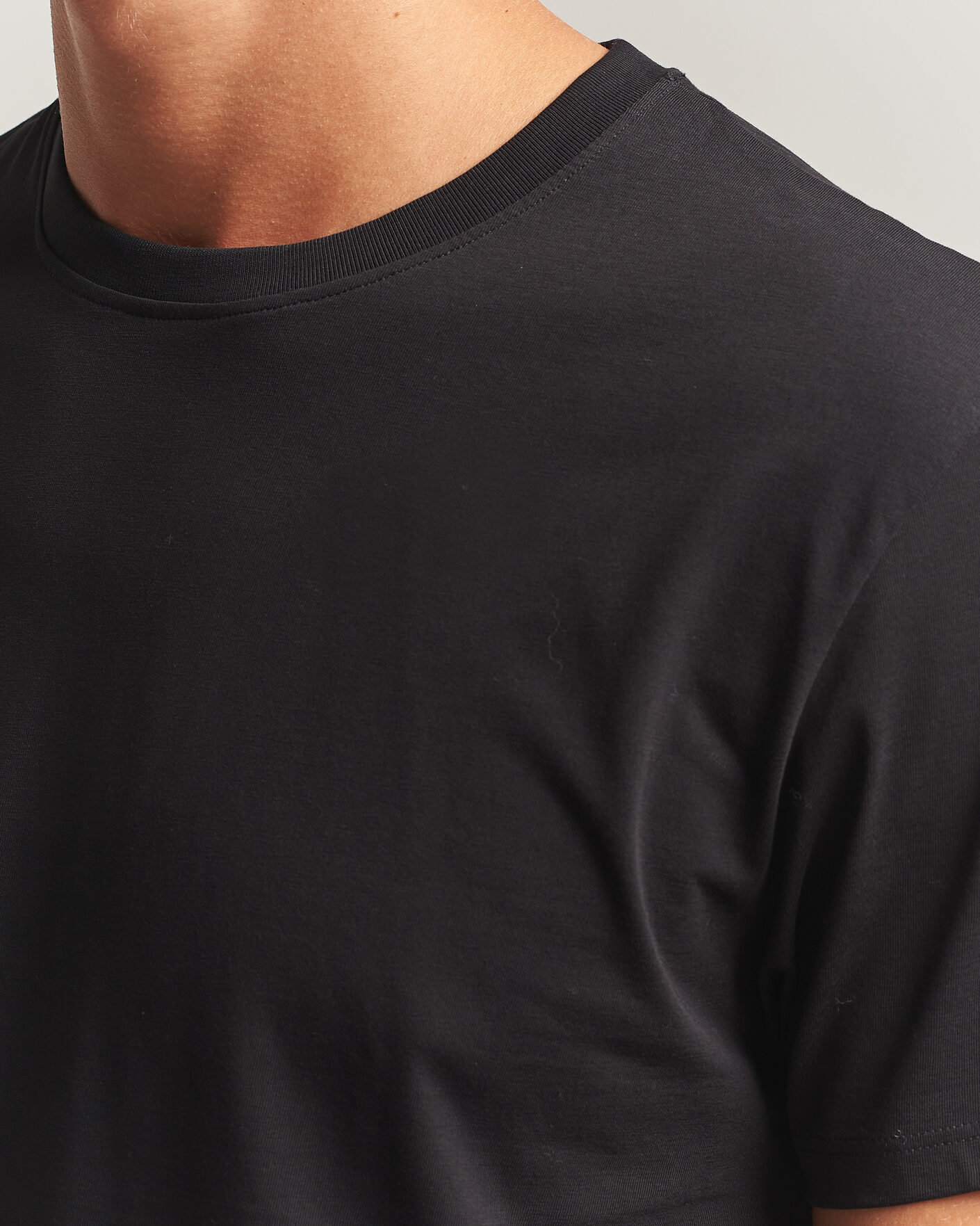 Men | T-Shirts | Samsøe Samsøe | Kronos Cotton T-Shirt Black
