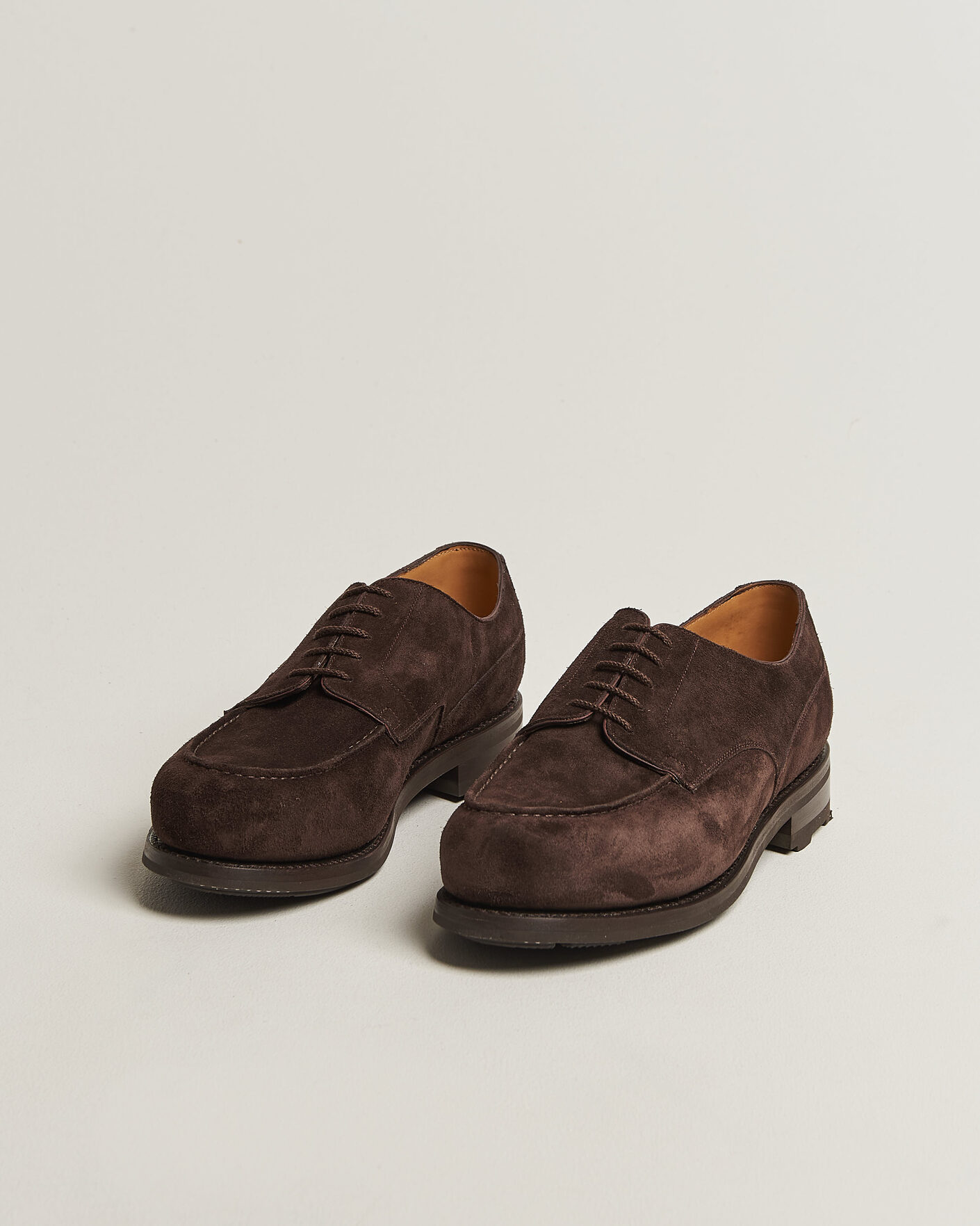 Men | Derby Shoes | J.M. Weston | Golf Derby Dark Brown Suede