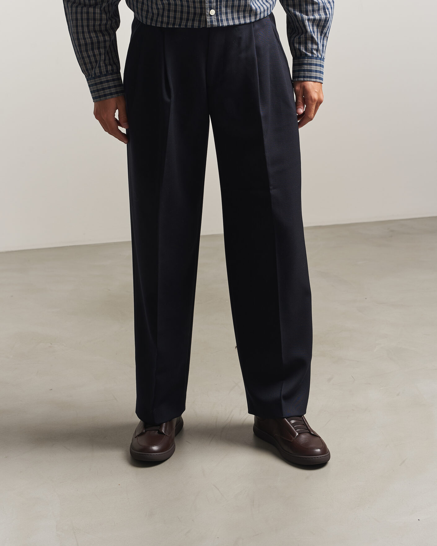 Men | Sneakers | J.M. Weston | Dress Sneaker Dark Brown Nappa