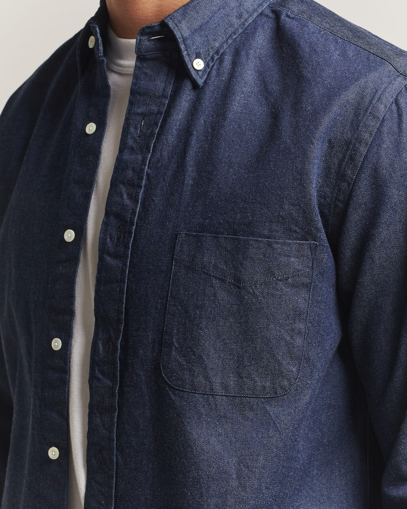 Men | Shirts | BEAMS PLUS | Denim Button Down Shirt Indigo