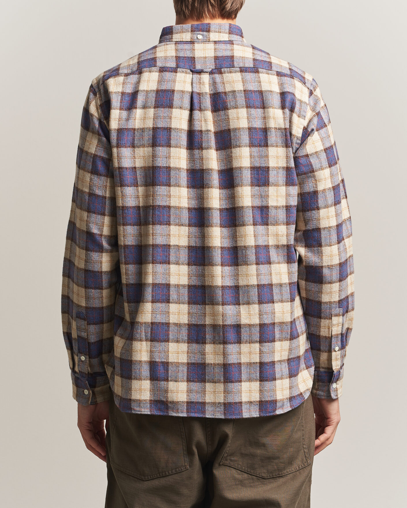 Men | Shirts | BEAMS PLUS | Plaid Button Down Shirt White/Blue