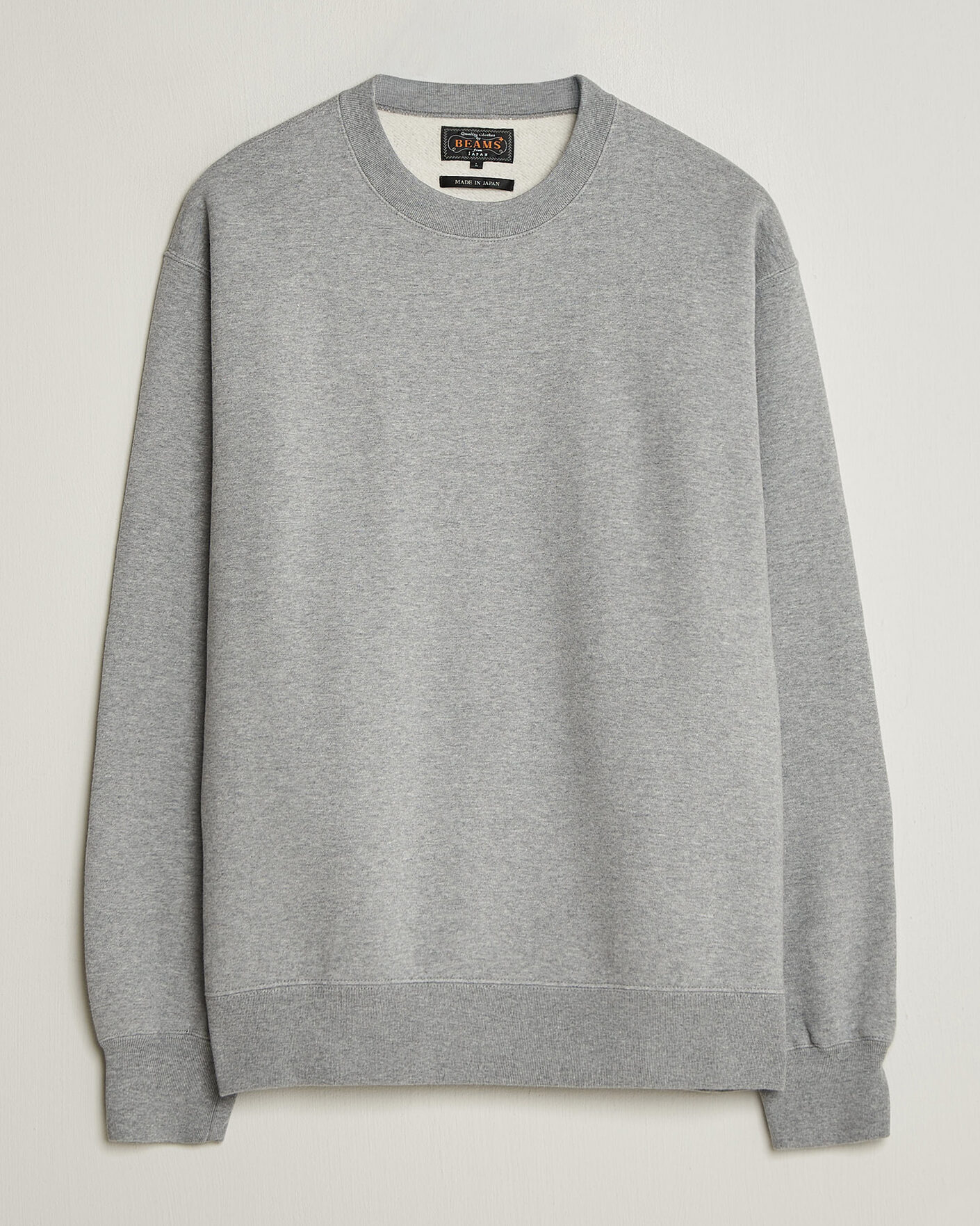 Men | Sweaters & Knitwear | BEAMS PLUS | Soft Sweat Crew Neck Grey