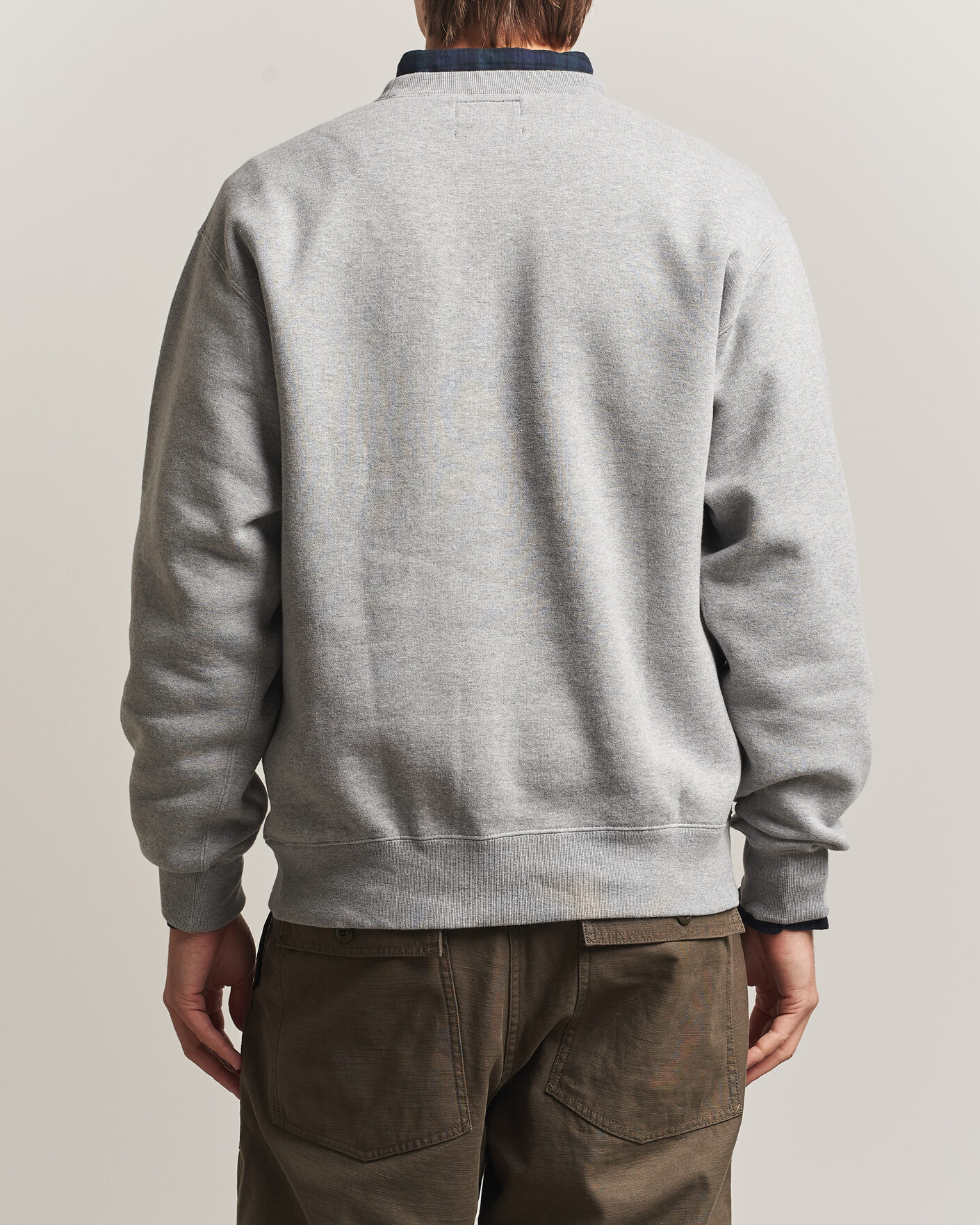 Men | Sweaters & Knitwear | BEAMS PLUS | Soft Sweat Crew Neck Grey