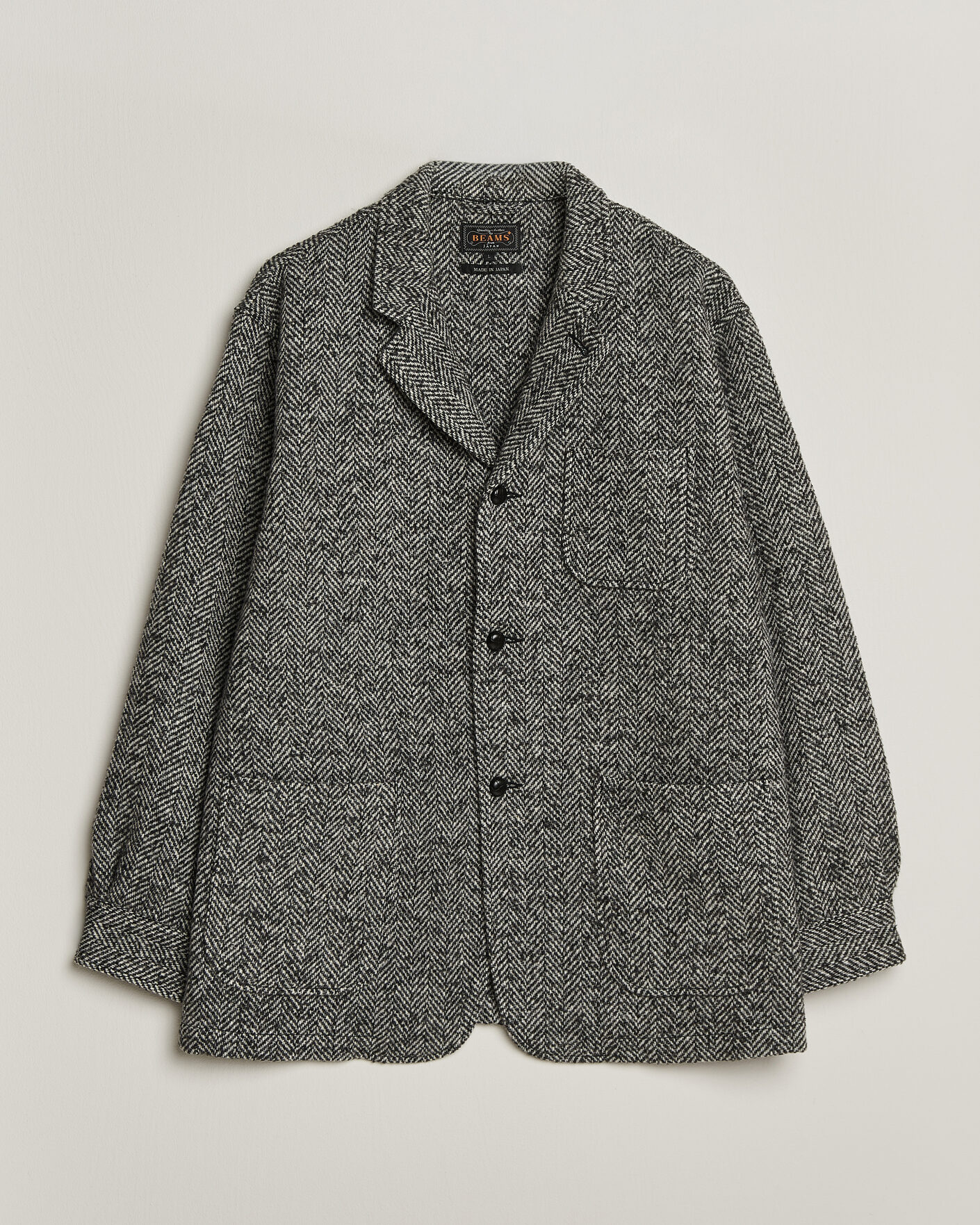 Men | Coats & Jackets | BEAMS PLUS | Wool Herringbone Jacket Grey