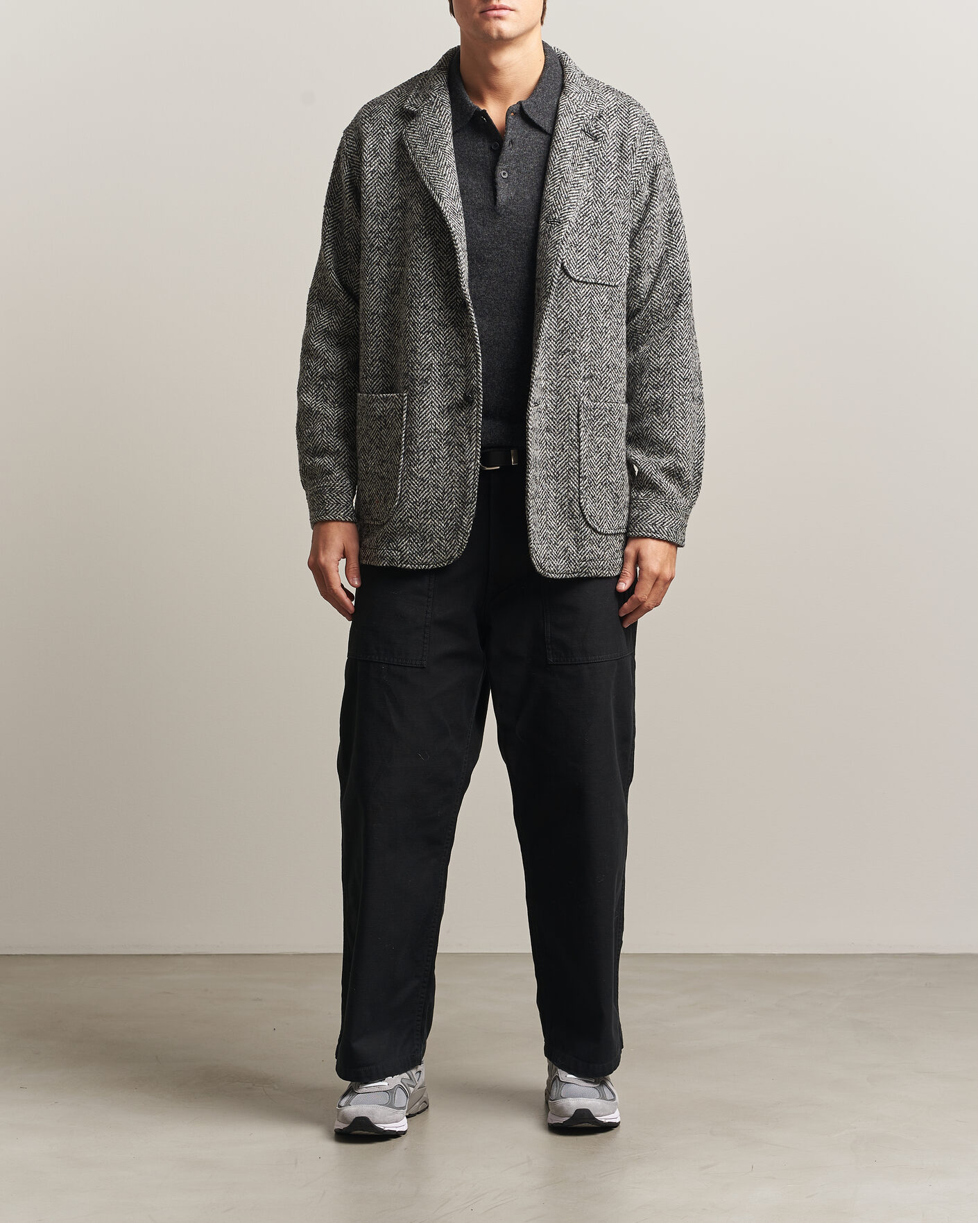Men | Coats & Jackets | BEAMS PLUS | Wool Herringbone Jacket Grey
