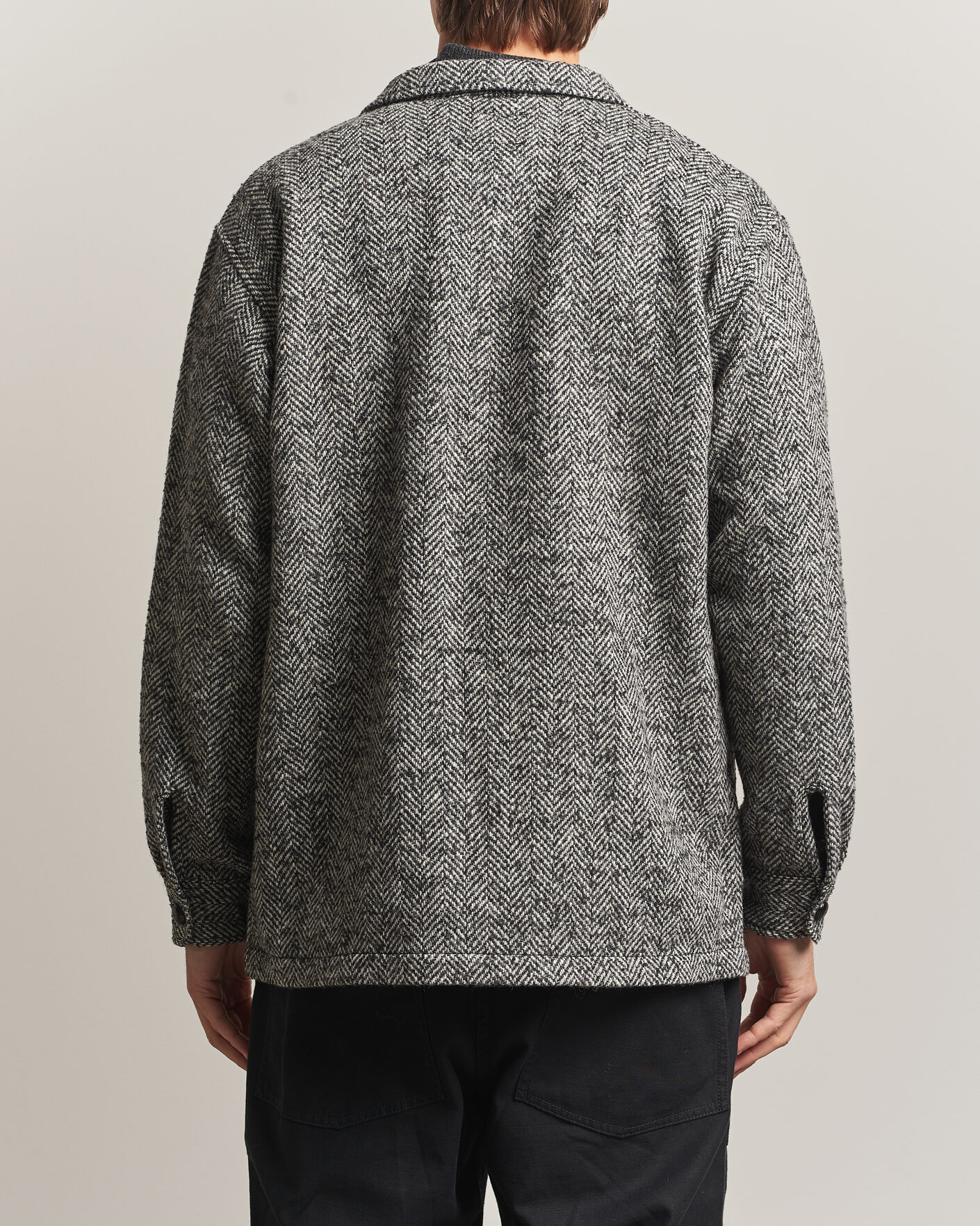 Men | Coats & Jackets | BEAMS PLUS | Wool Herringbone Jacket Grey