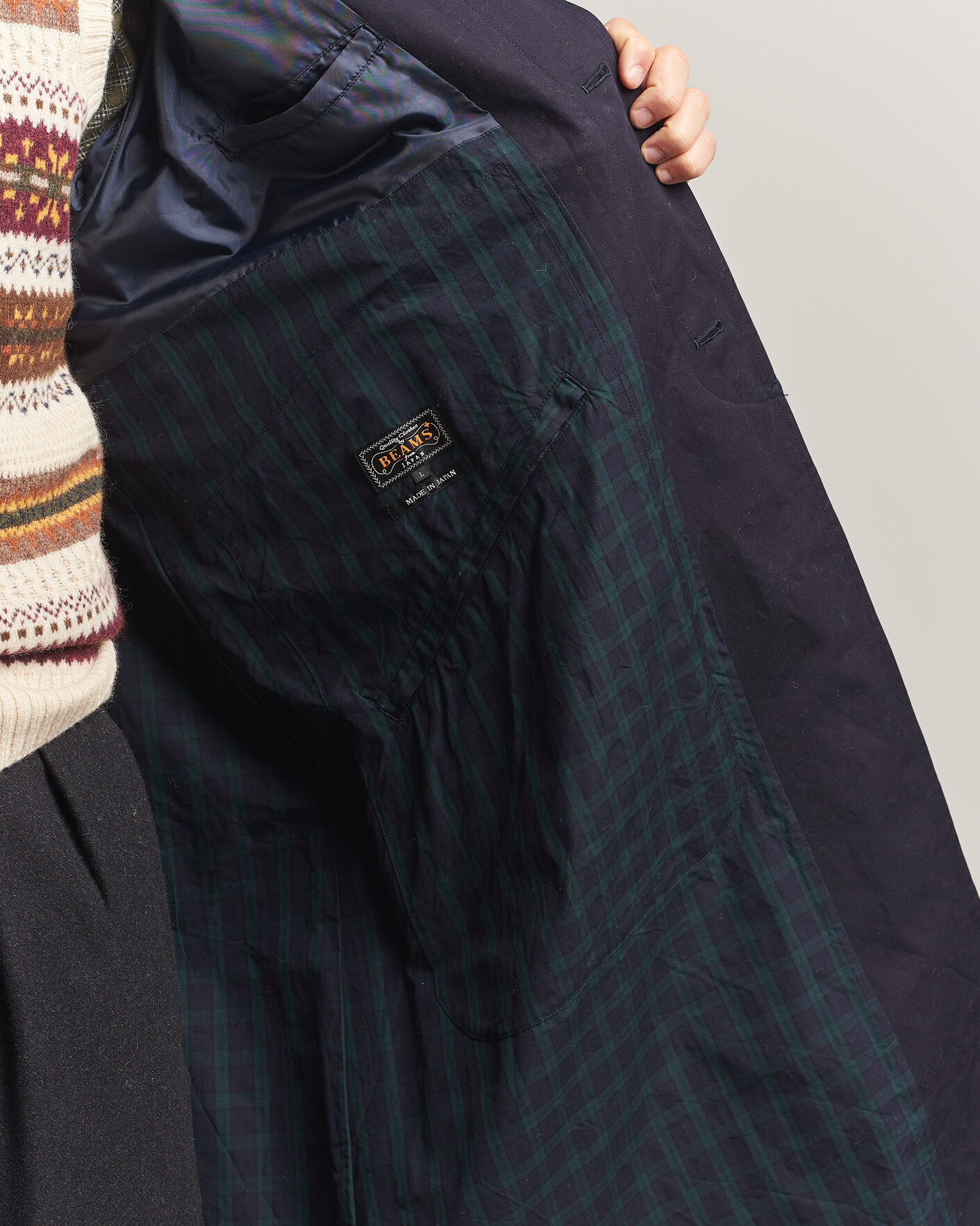 Men | Coats & Jackets | BEAMS PLUS | Oxford Over Coat Navy