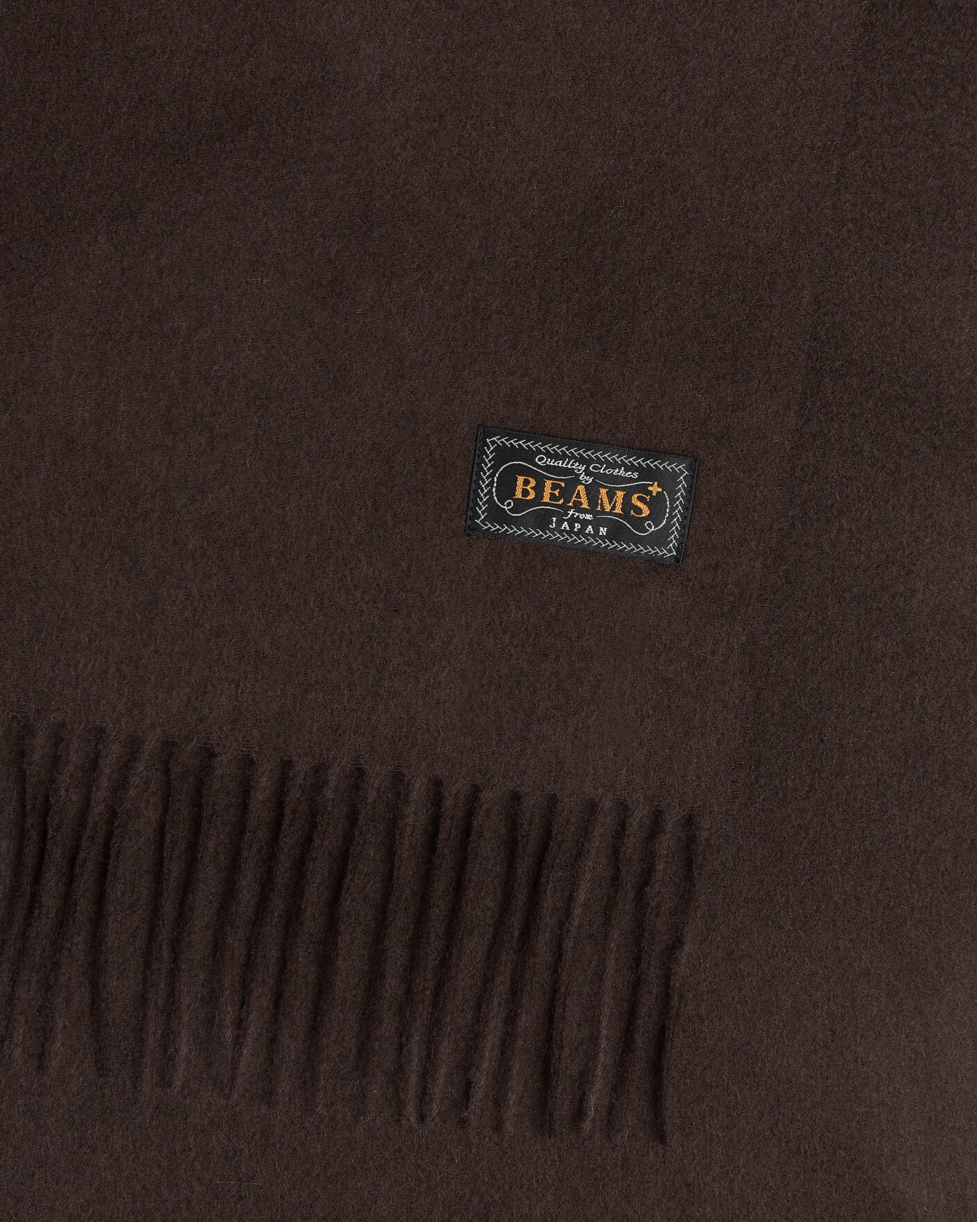 Men | Scarves | BEAMS PLUS | Cashmere Scarf Dark Brown