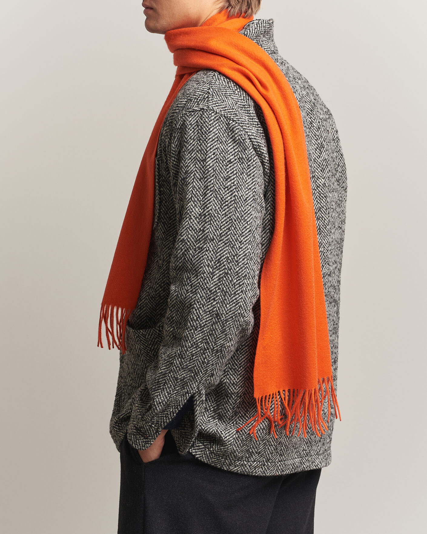 Men | Scarves | BEAMS PLUS | Cashmere Scarf Orange