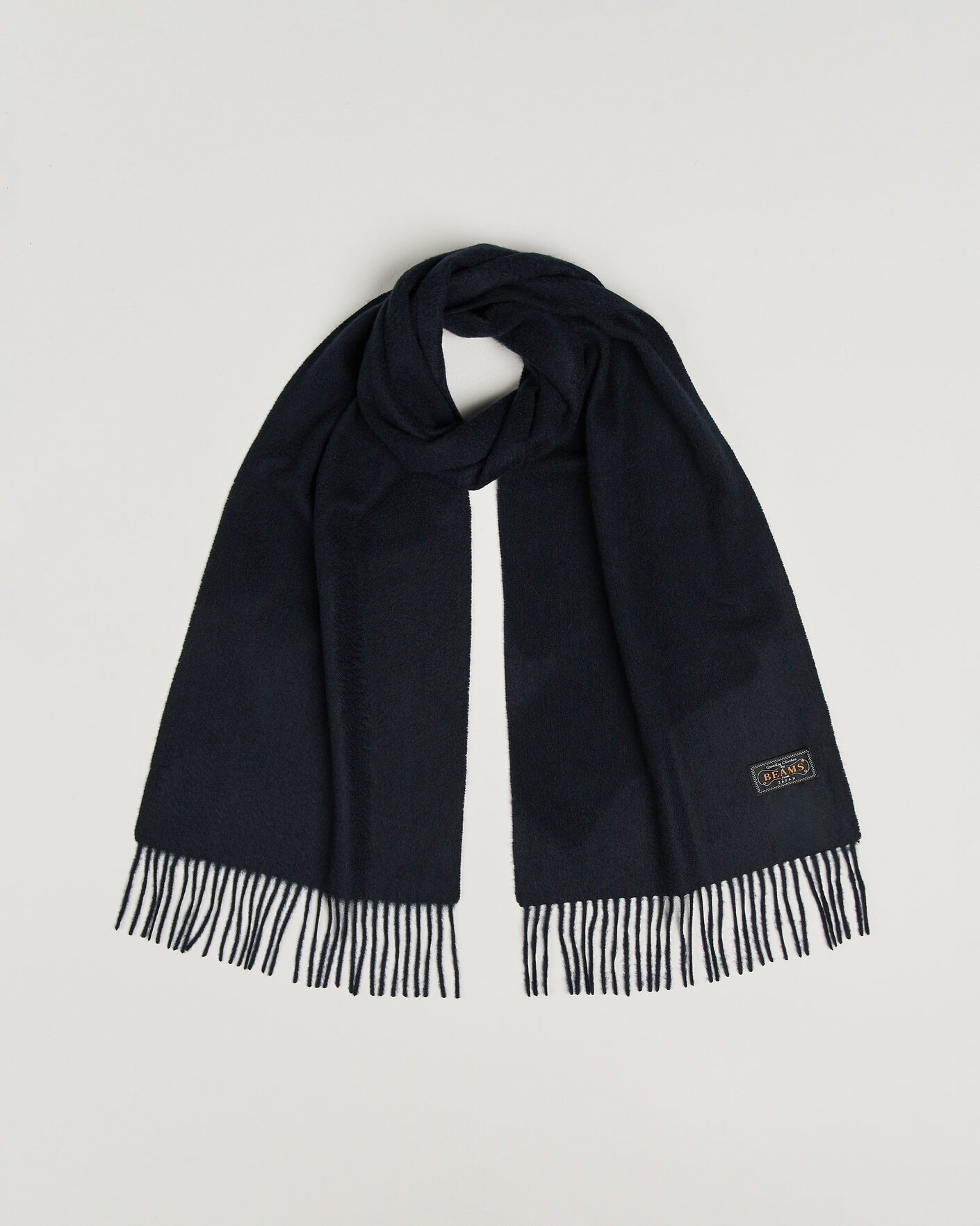 Men | Scarves | BEAMS PLUS | Cashmere Scarf Navy