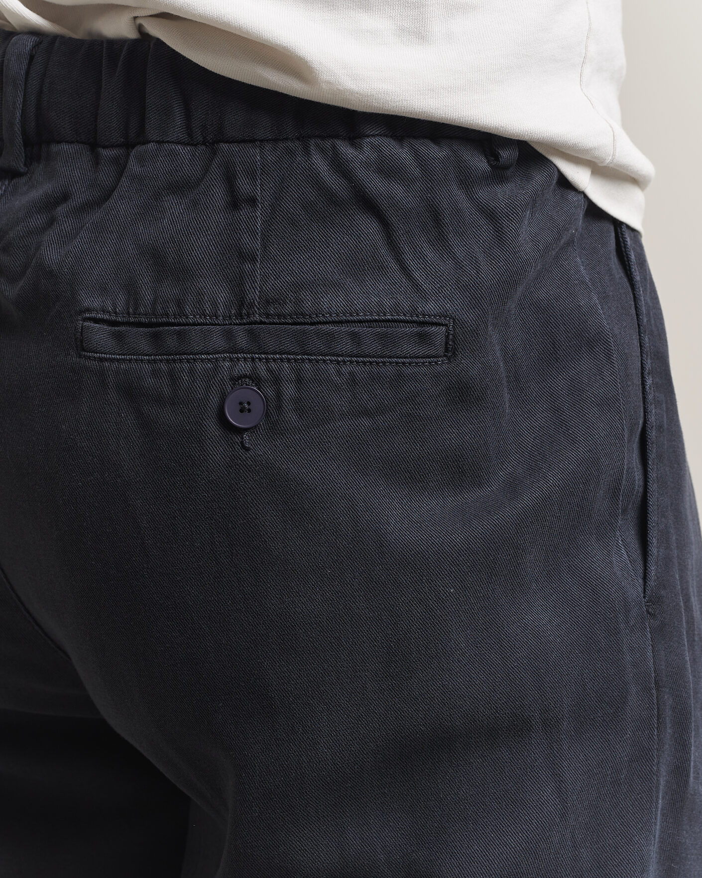 Men | Trousers | A Day's March | Smart Lyocell Trousers Navy