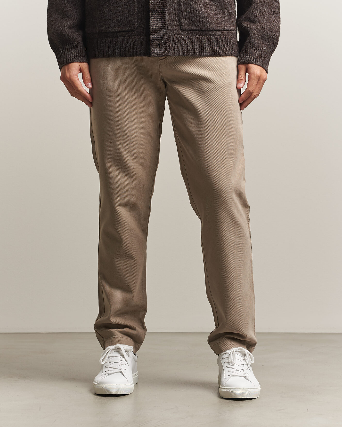 Men | Trousers | A Day's March | Miller Cotton/Lyocell Trousers Greige