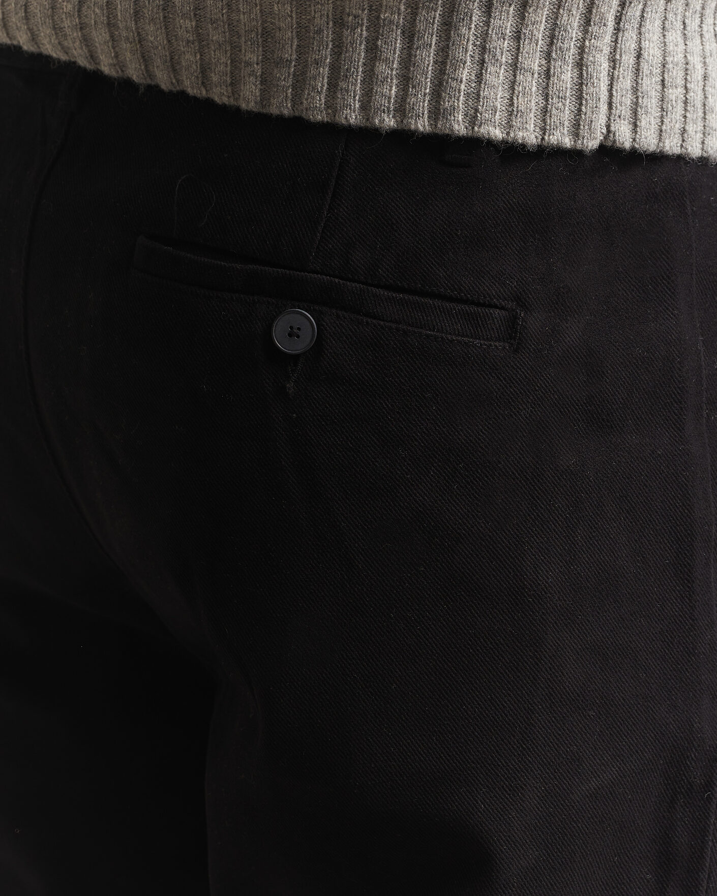 Men | Trousers | A Day's March | Miller Cotton/Lyocell Trousers Black