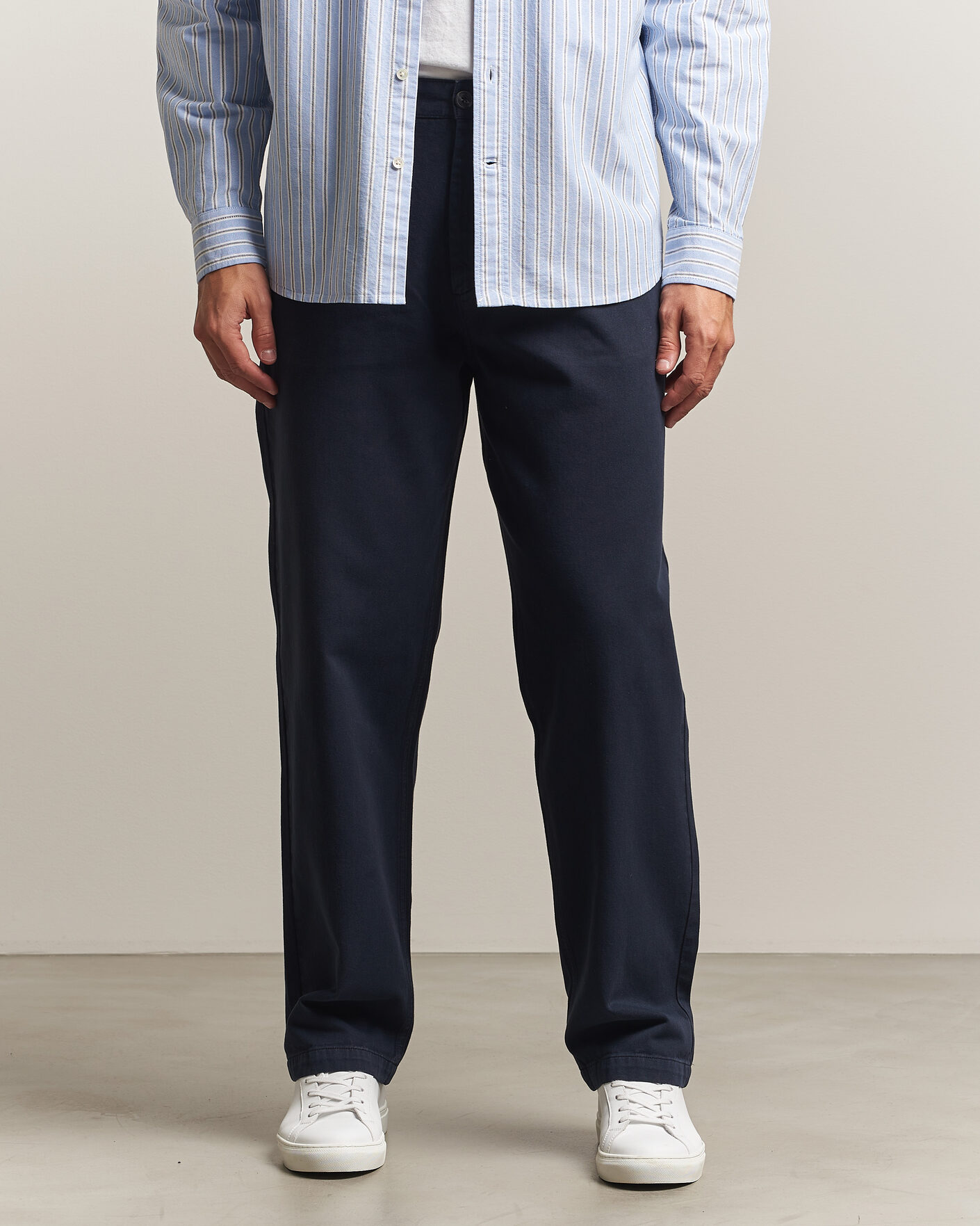 Men | Trousers | A Day's March | Redwood Cotton Chinos Navy