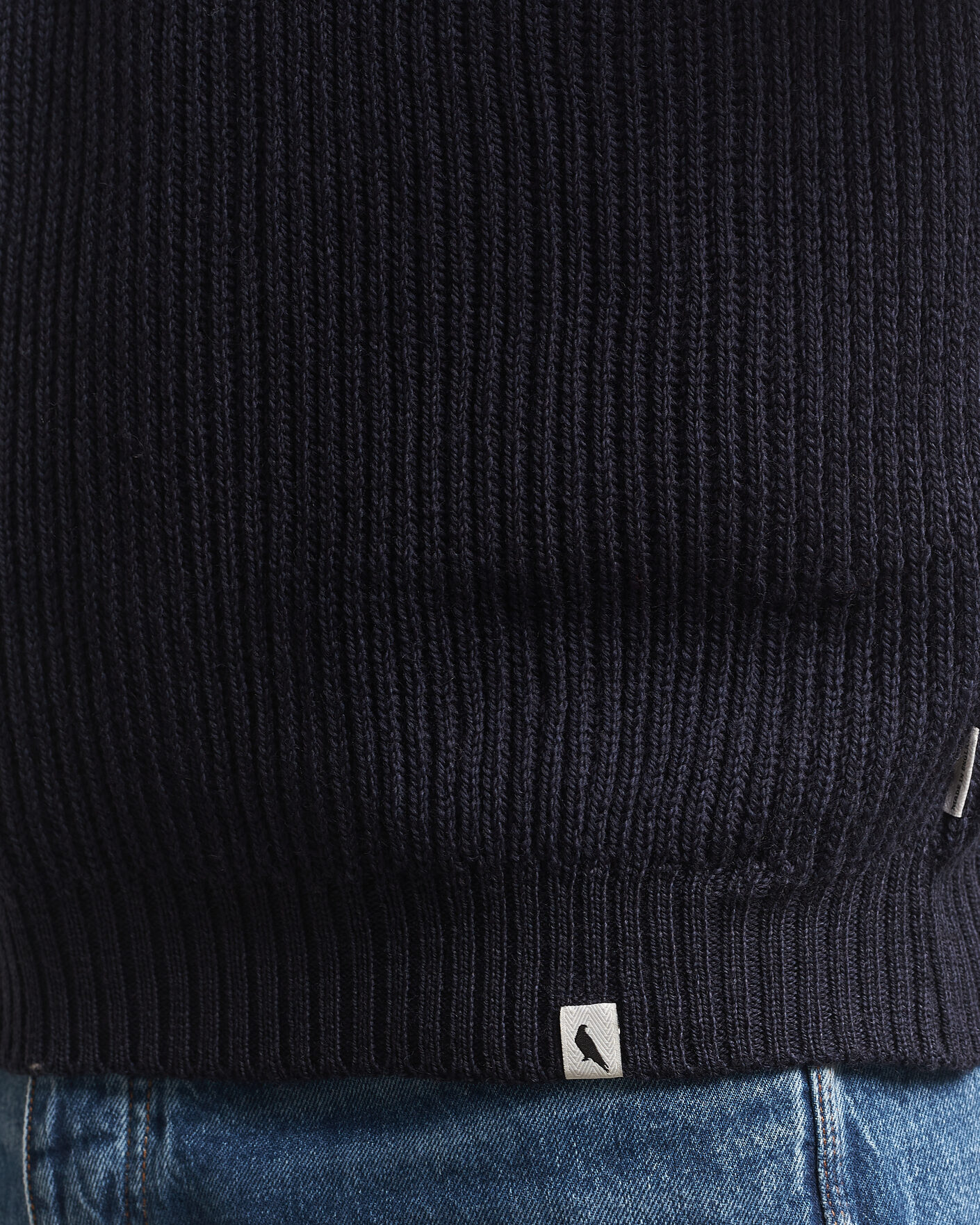 Men | Sweaters & Knitwear | Peregrine | Foxton Quarter Zip Jumperr Navy