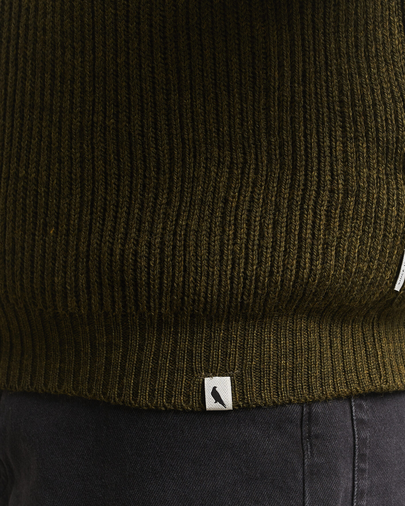Men | Sweaters & Knitwear | Peregrine | Foxton Quarter Zip Jumperr Olive