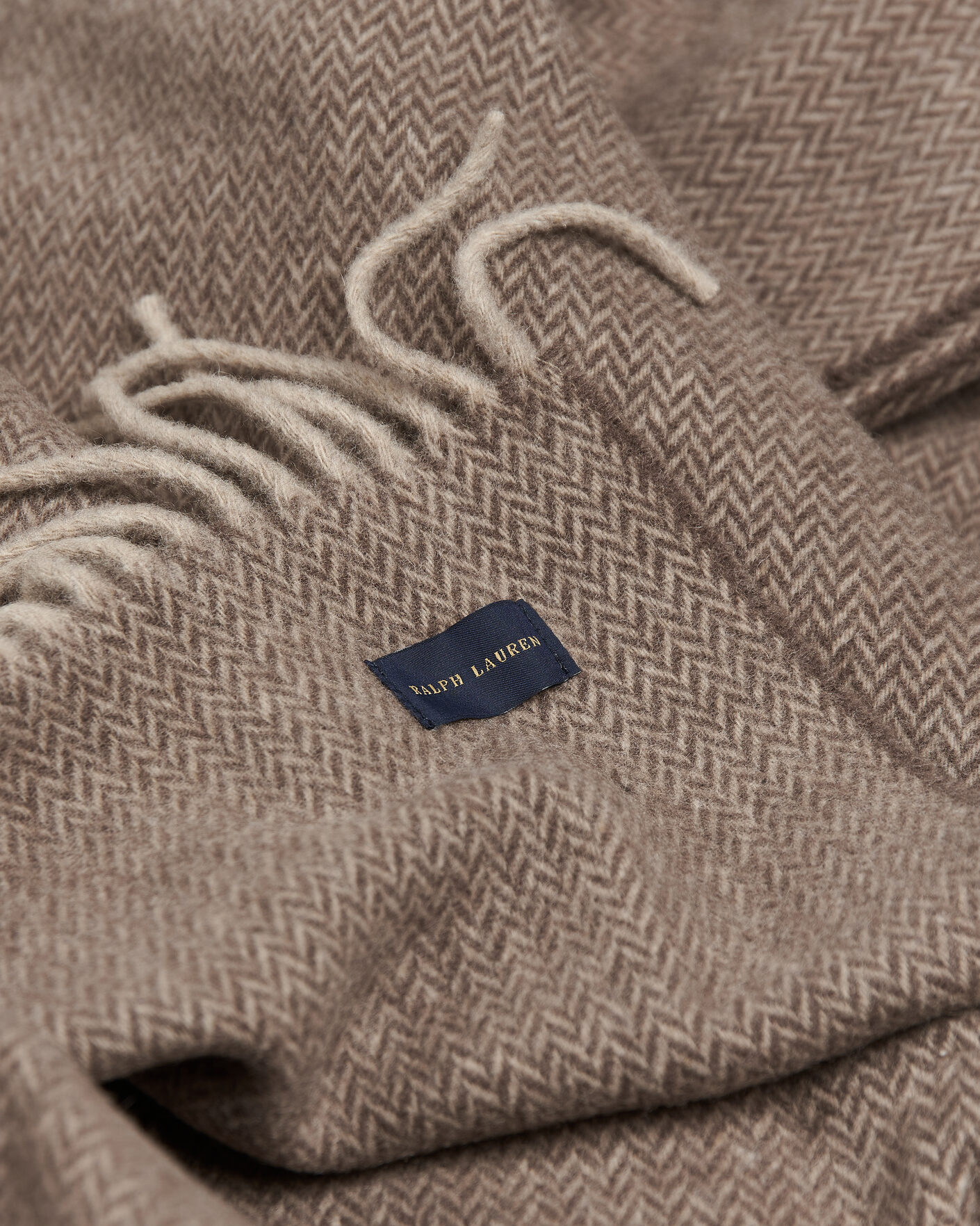 Men | Fabrics | Ralph Lauren Home | Jax Wool/Cashmere Throw Blanket Chocolate Brown