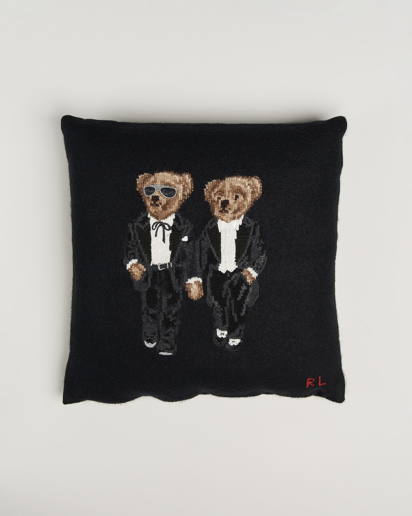 Men | Home | Ralph Lauren Home | Ralph & Ricky Bear Wool/Alpaca Pillow Black