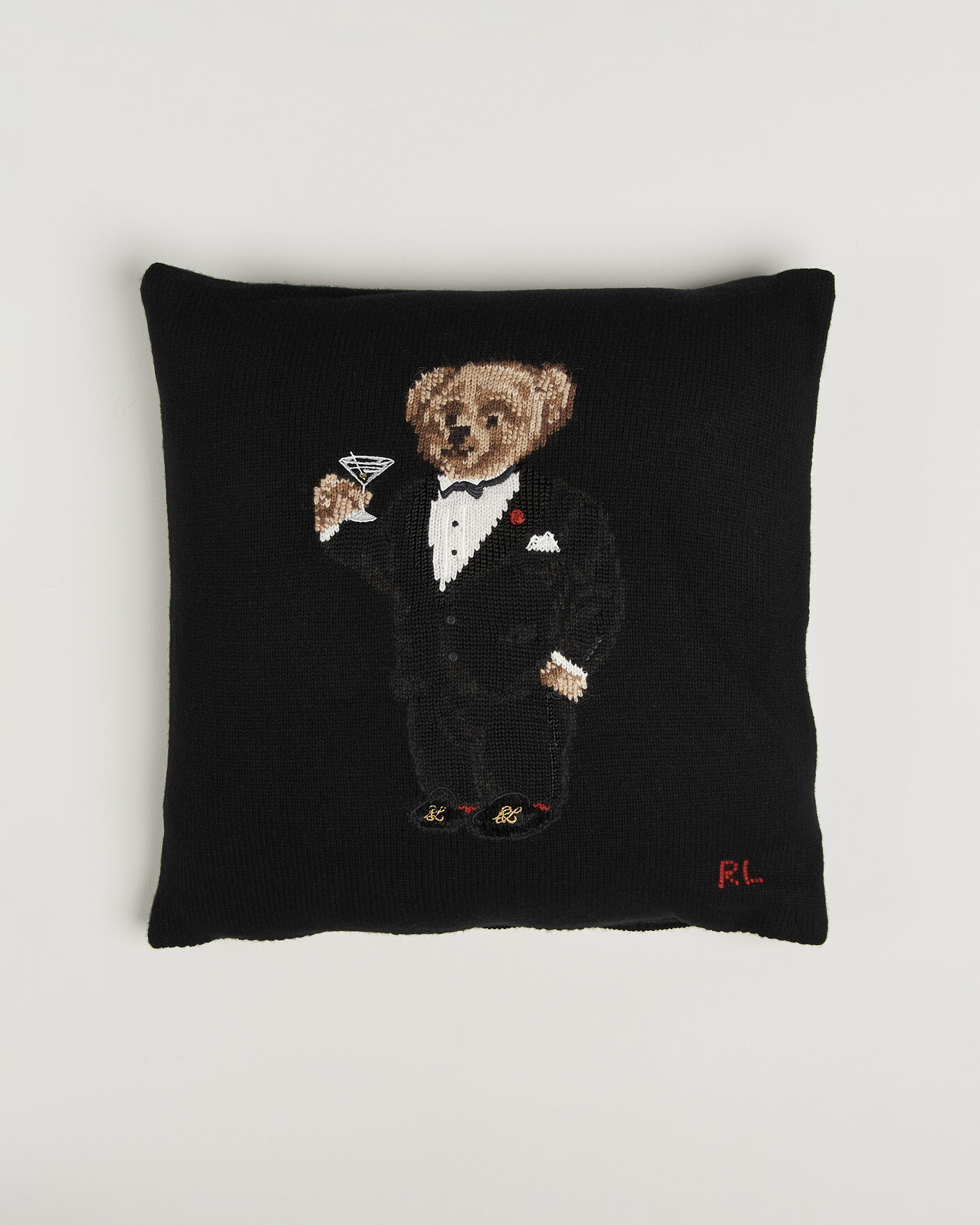 Men | Home | Ralph Lauren Home | Martini Bear Wool Pillow Black