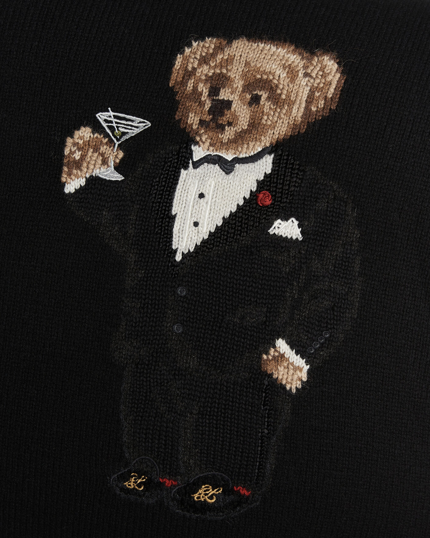 Men | Home | Ralph Lauren Home | Martini Bear Wool Pillow Black