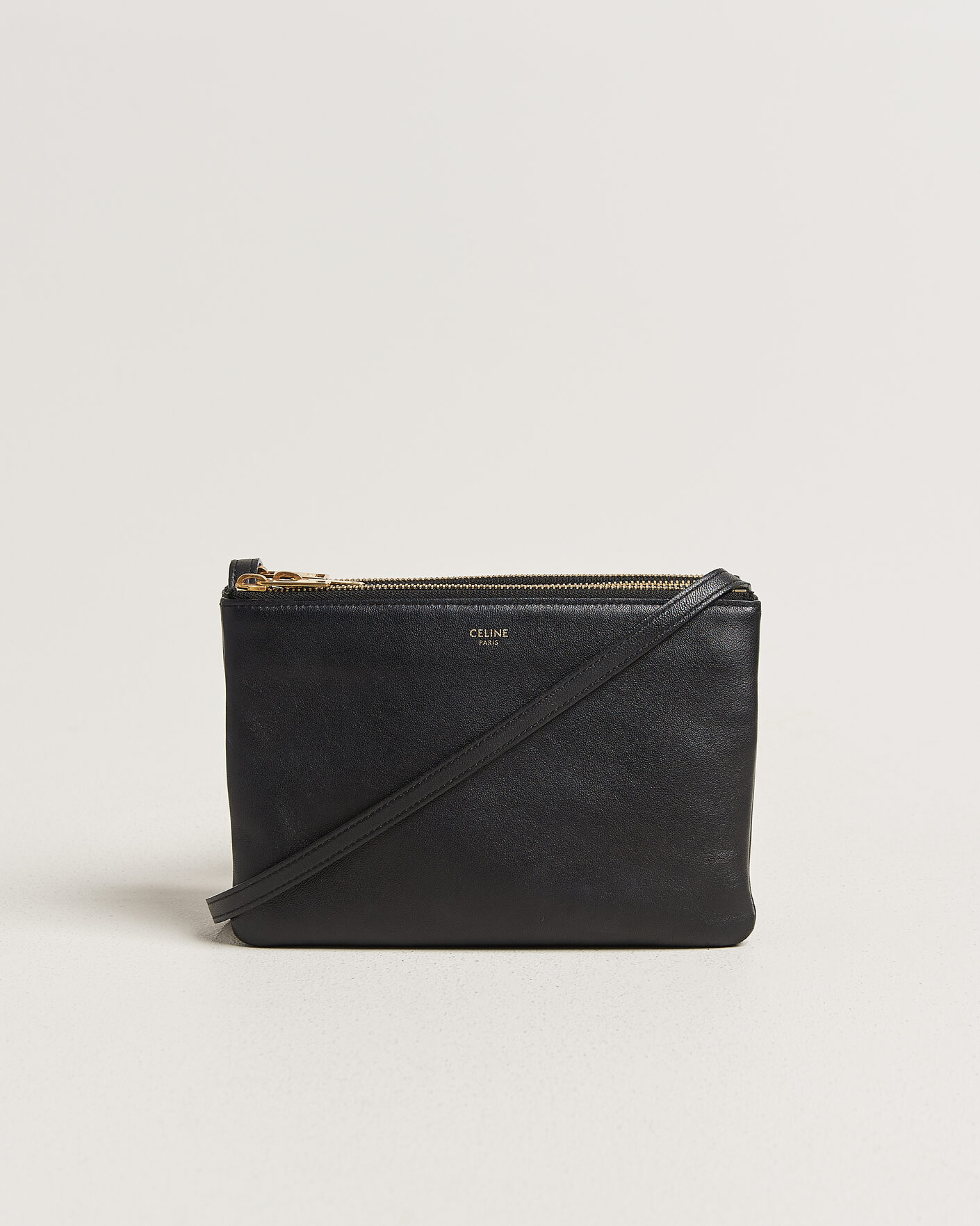 Men | Pre-Owned & Vintage Bags | Celine Pre-Owned | Trio Bag Small Leather Black