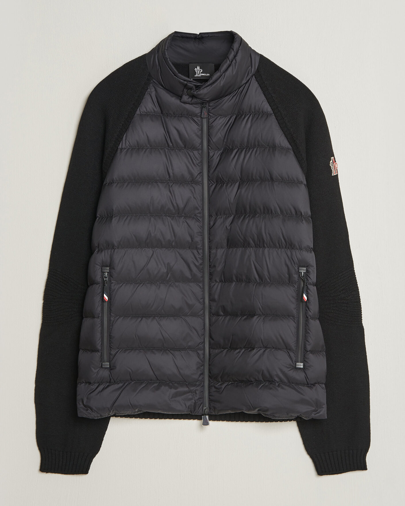 Men | Coats & Jackets | Moncler Grenoble | Padded Hybrid Cardigan Black