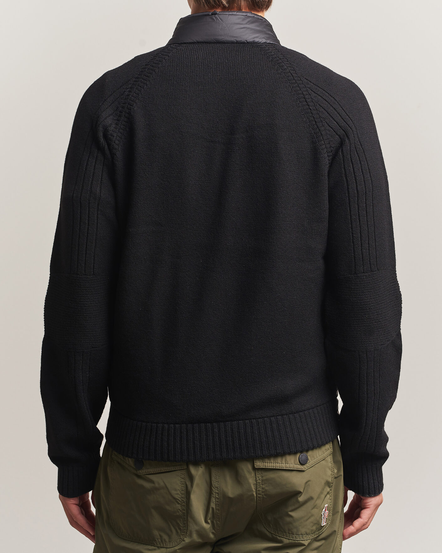 Men | Coats & Jackets | Moncler Grenoble | Padded Hybrid Cardigan Black