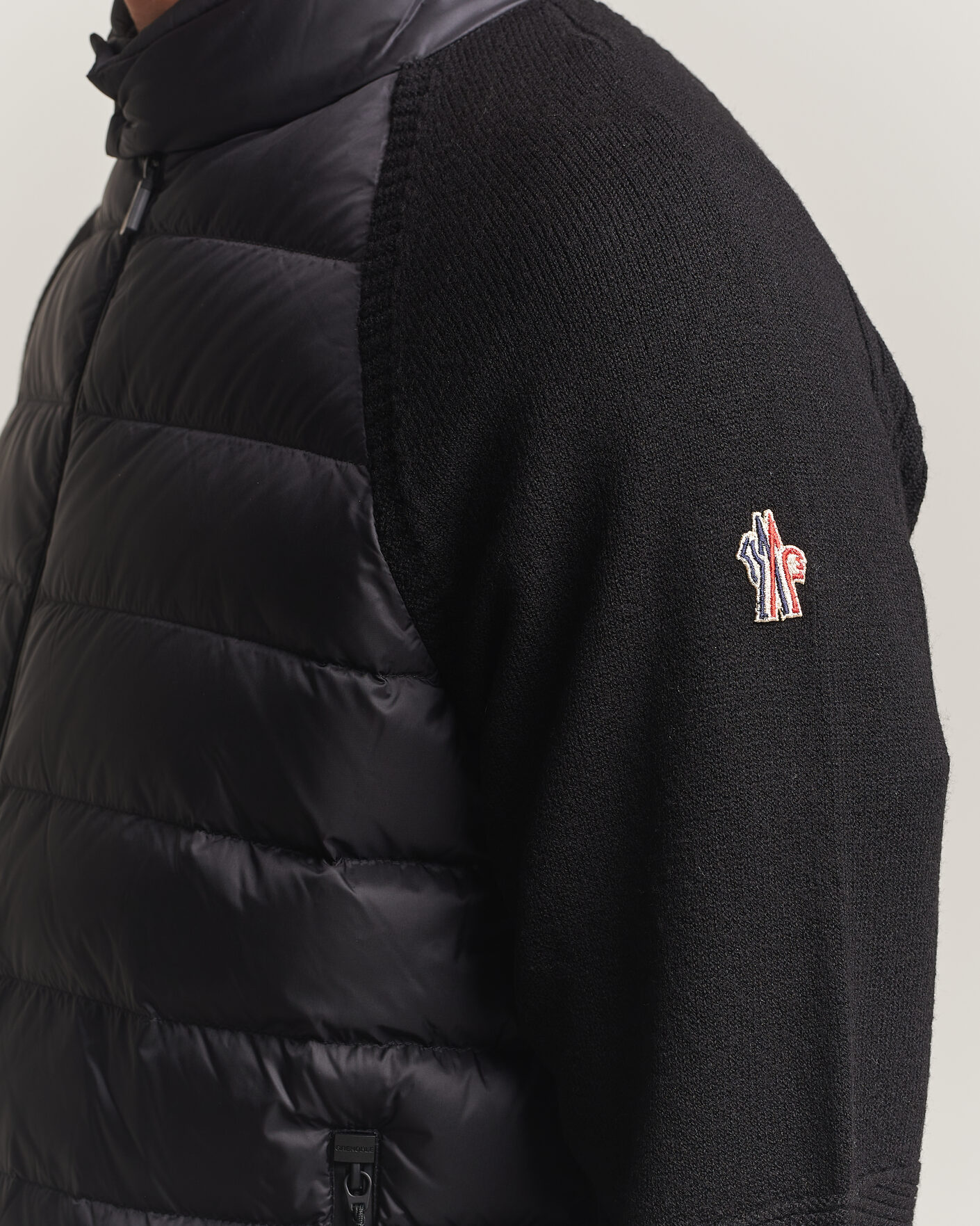 Men | Coats & Jackets | Moncler Grenoble | Padded Hybrid Cardigan Black