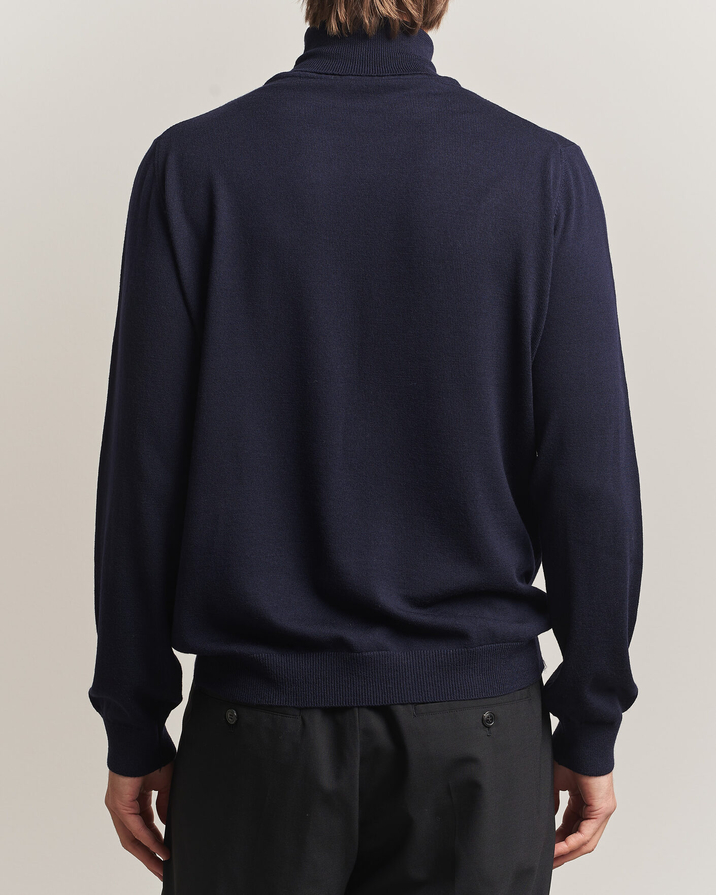 Men | Sweaters & Knitwear | Filippa K | Merino Knitted Turtleneck Navy