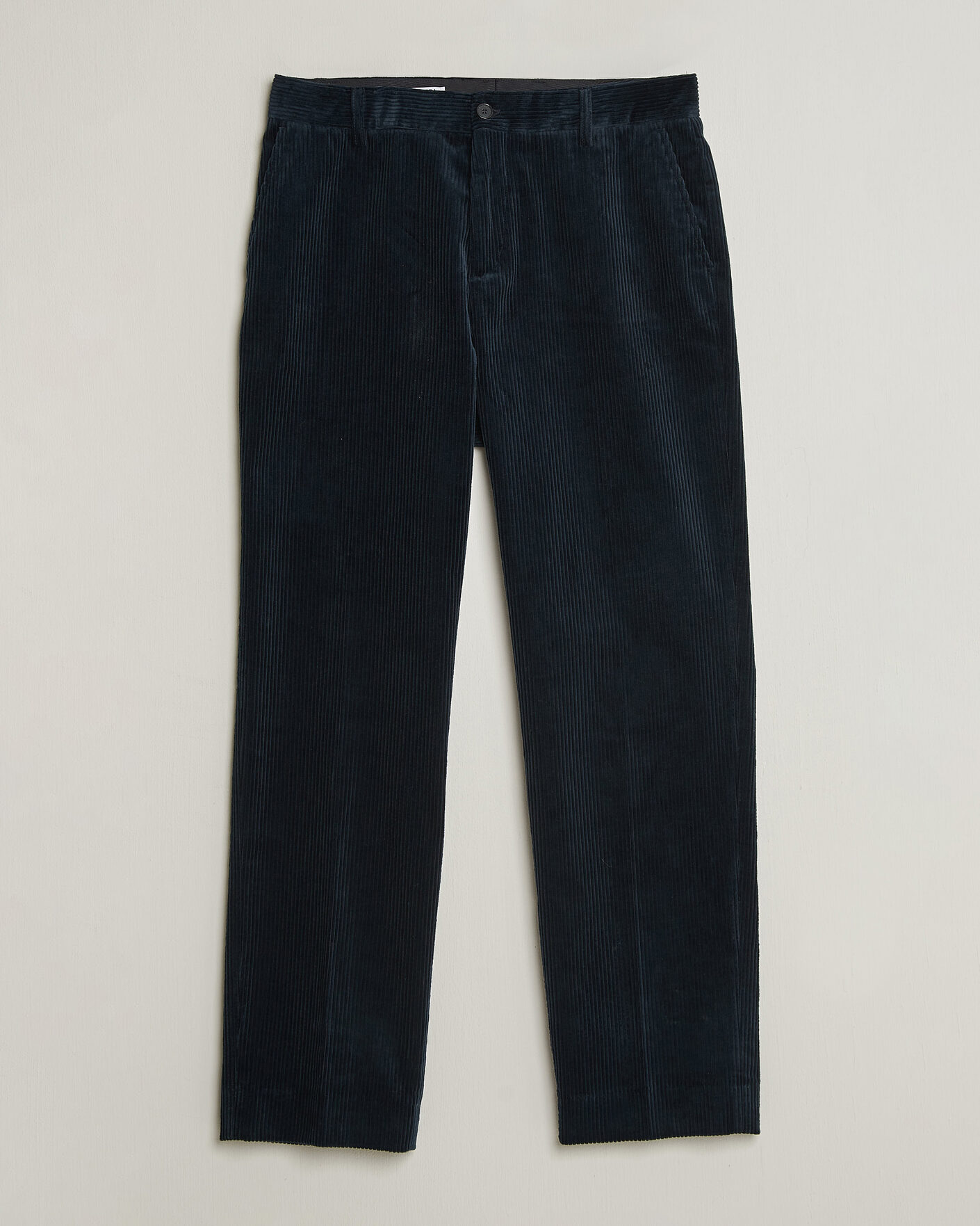 Men | Trousers | Filippa K | Julian Corduroy Chino Trousers Dark Navy