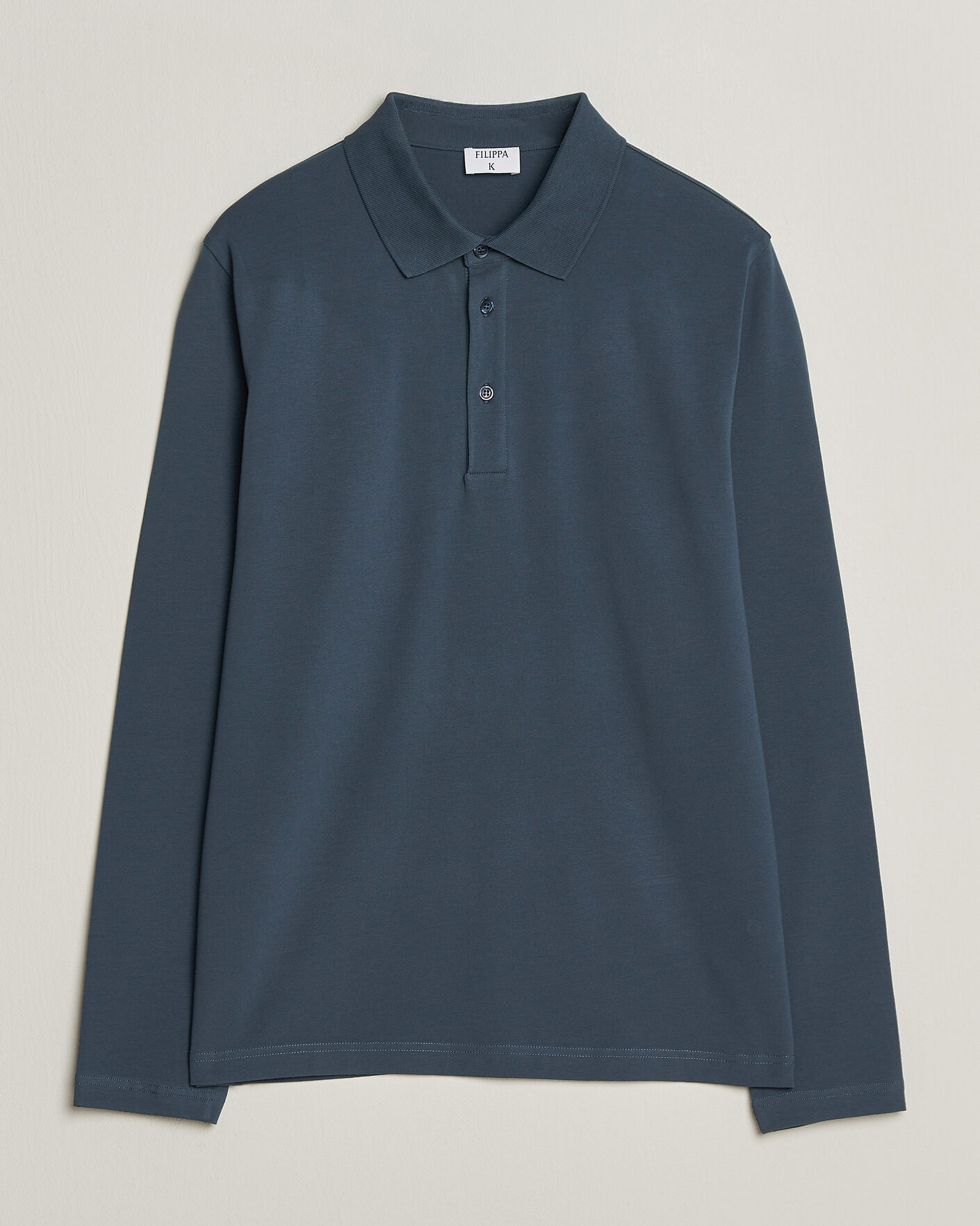 Men | Polo Shirts | Filippa K | Luke Lycra Polo Shirt Stone Blue