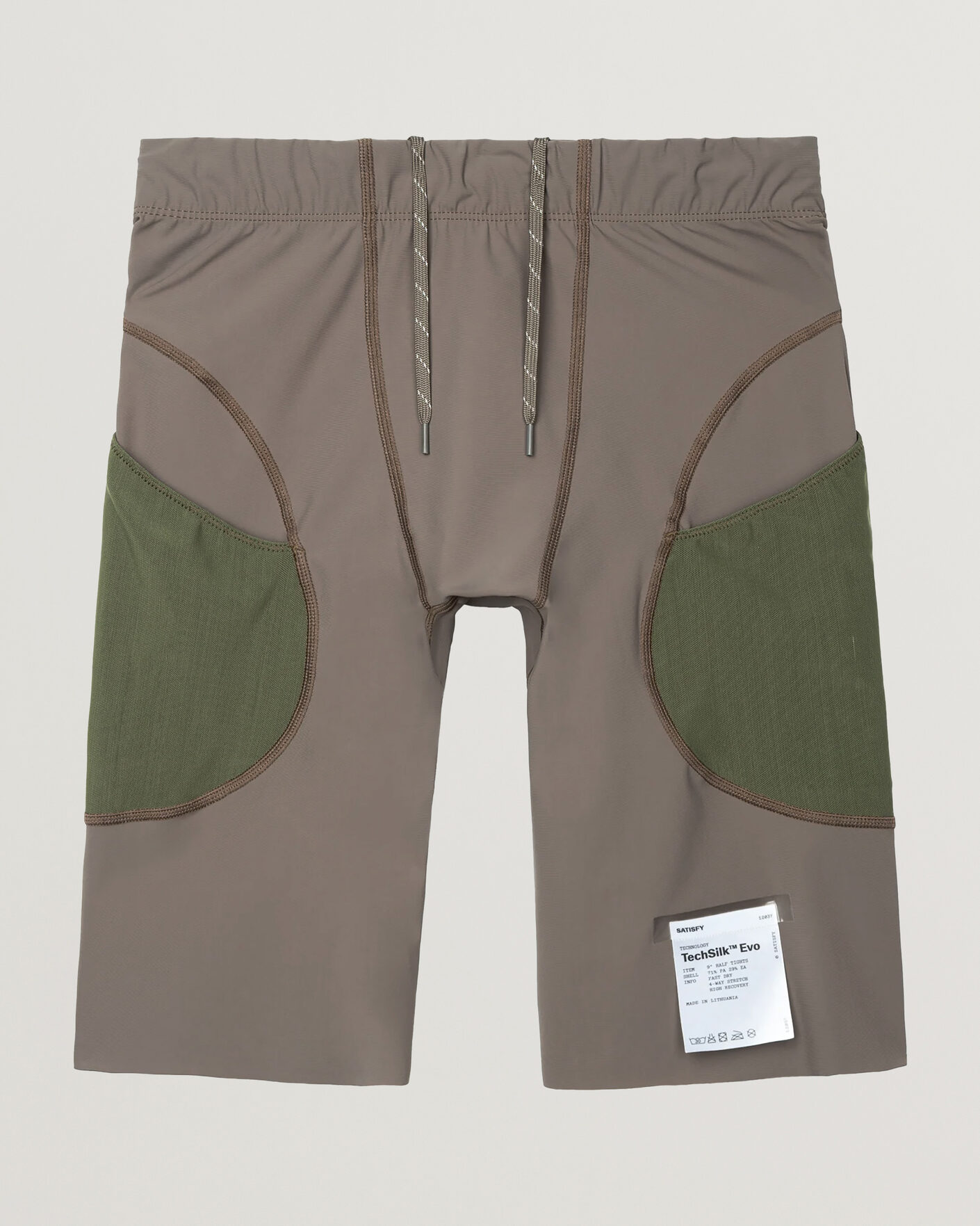 Men | Shorts | Satisfy | TechSilk Evo 9 Inch Half Tights Dark Natural