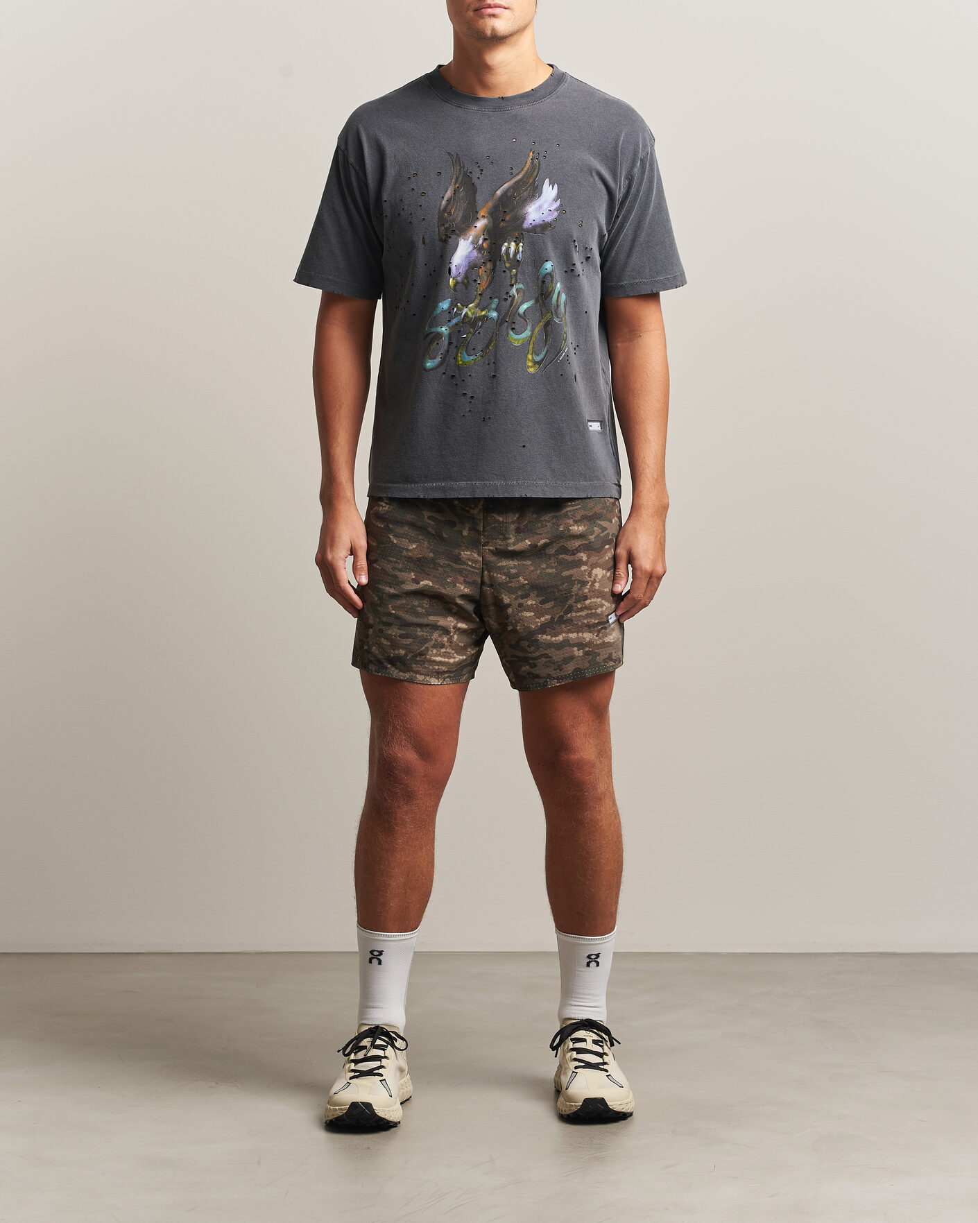 Men | Shorts | Satisfy | Space-O 5 Inch Shorts Overland Trek Camo