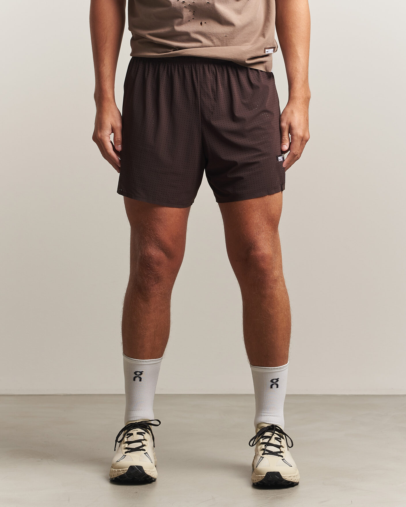 Men | Shorts | Satisfy | Space-O 5 Inch Shorts Deep Mahogany