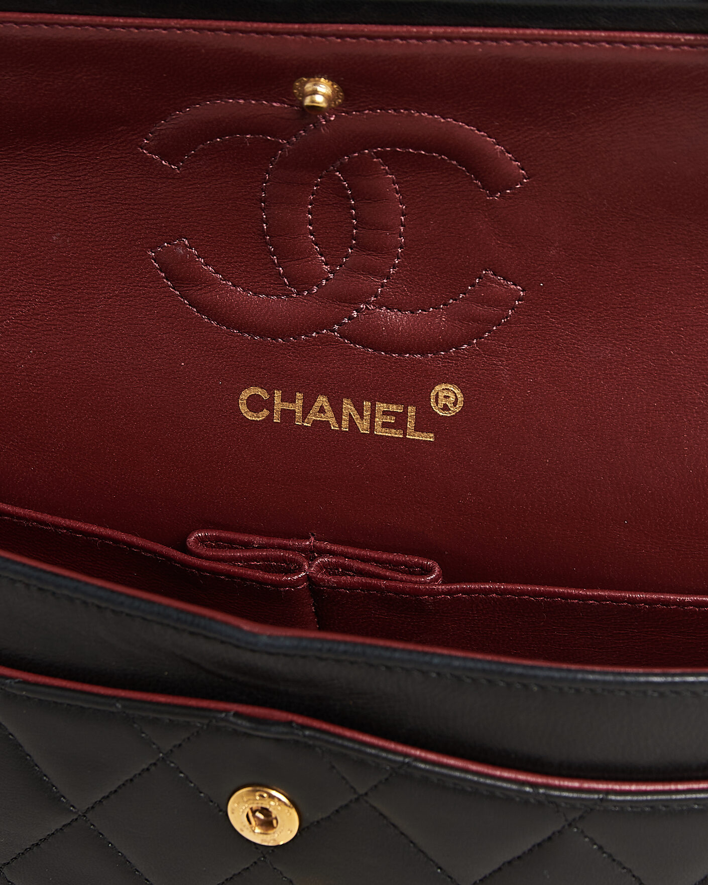 Men | Pre-Owned & Vintage Bags | Chanel Pre-Owned | Classic Small Double Flap Bag Lambskin Black