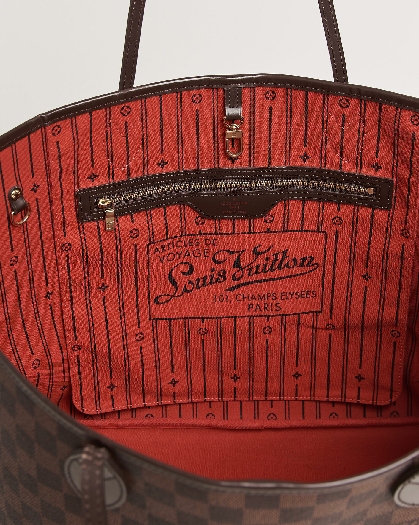 Men | Pre-Owned & Vintage Bags | Louis Vuitton Pre-Owned | Neverfull GM Damier Ebene